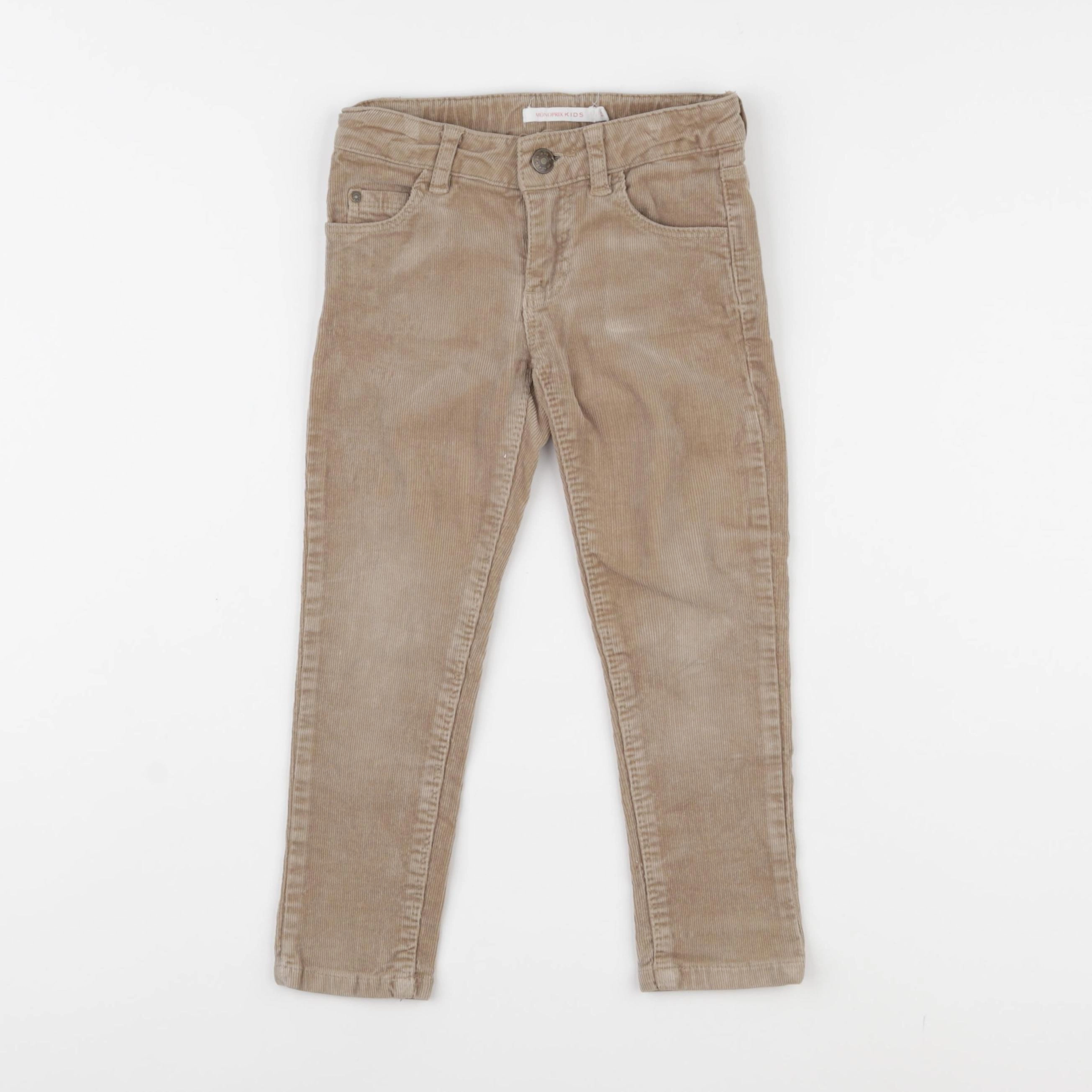 Monoprix - pantalon beige - 3 ans