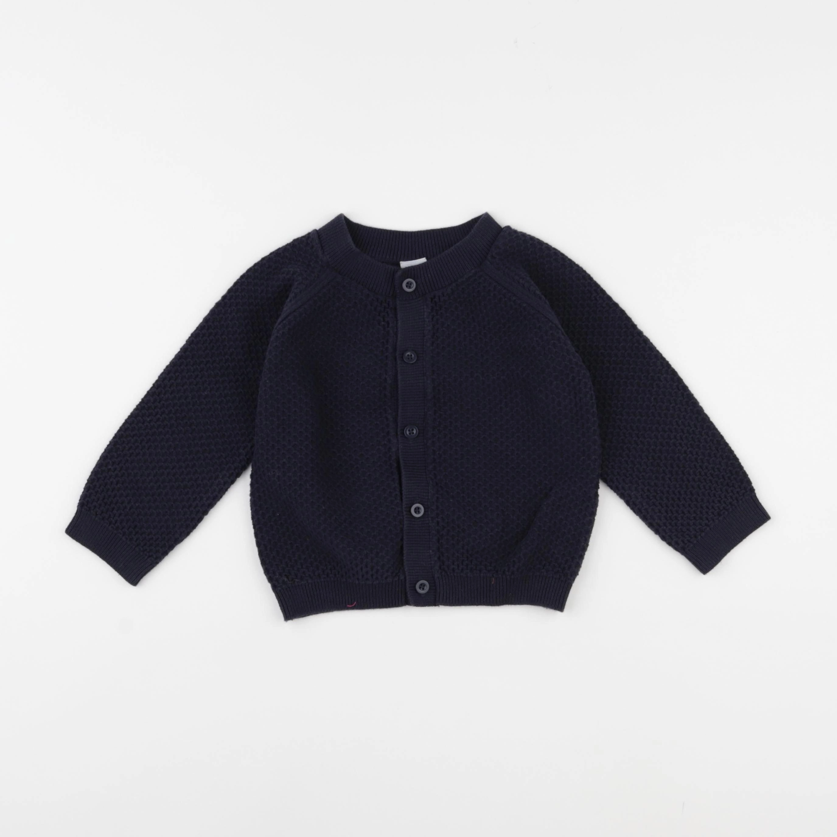 Petit Bateau - gilet bleu - 24 mois