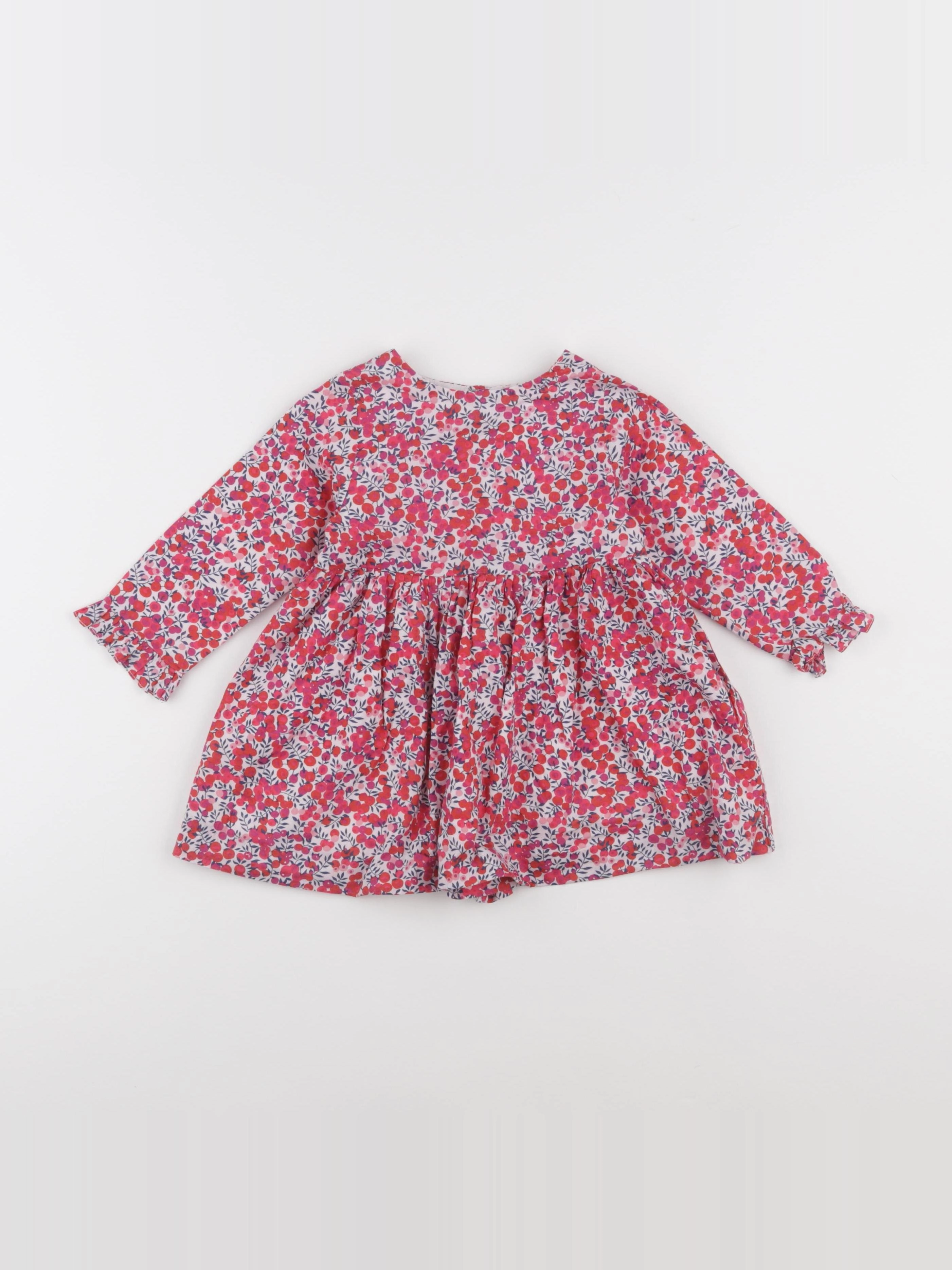 Jacadi - robe liberty rouge - 18 mois