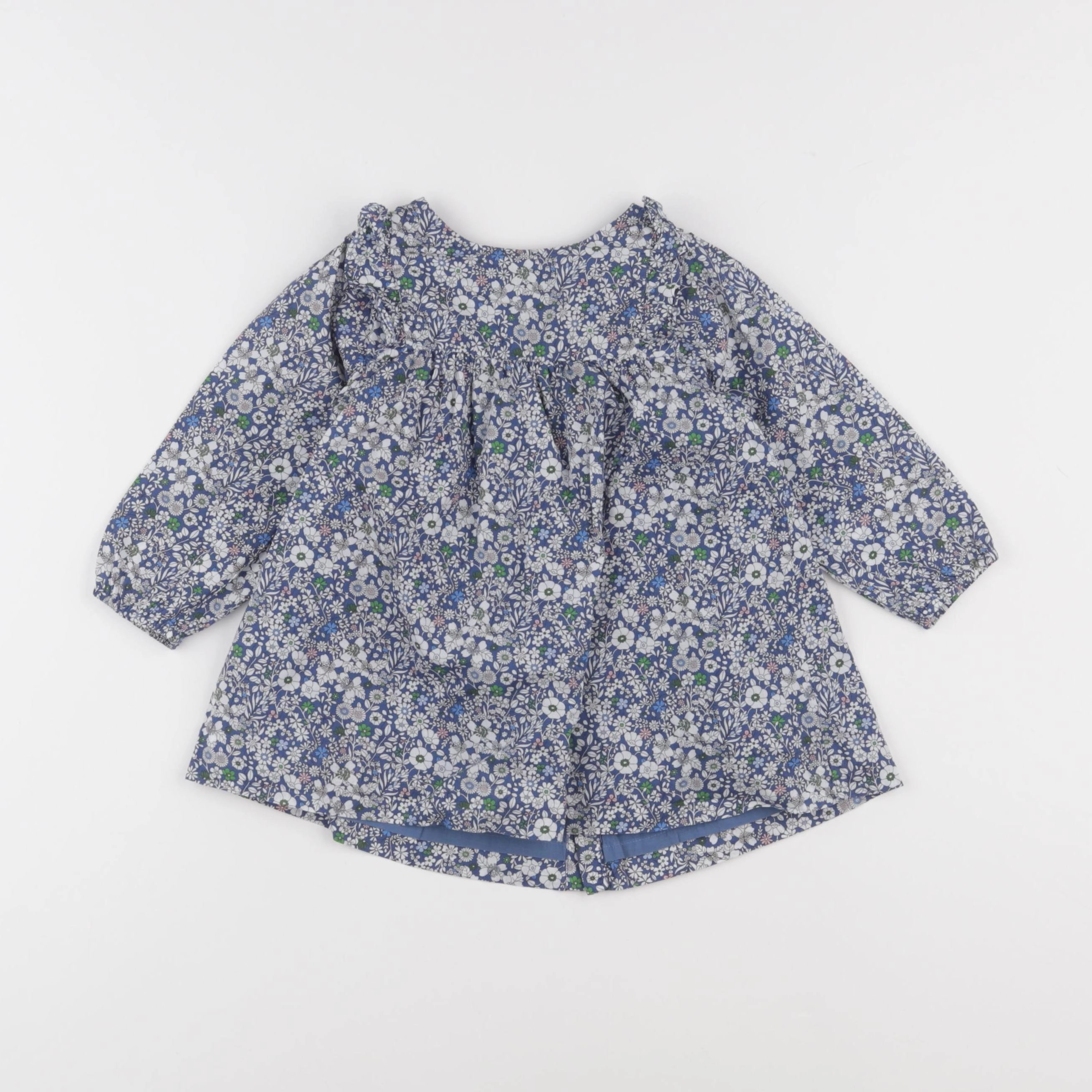 Jacadi - robe liberty bleu - 18 mois