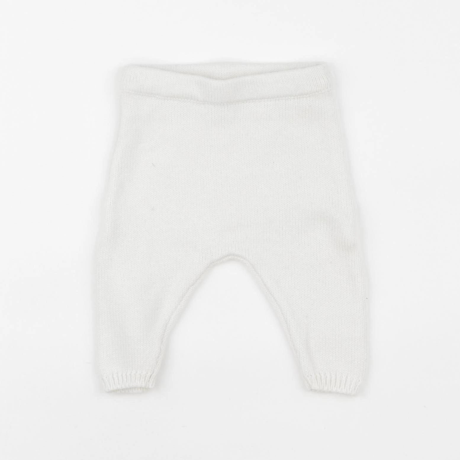 Petit Bateau - legging blanc - 0 mois
