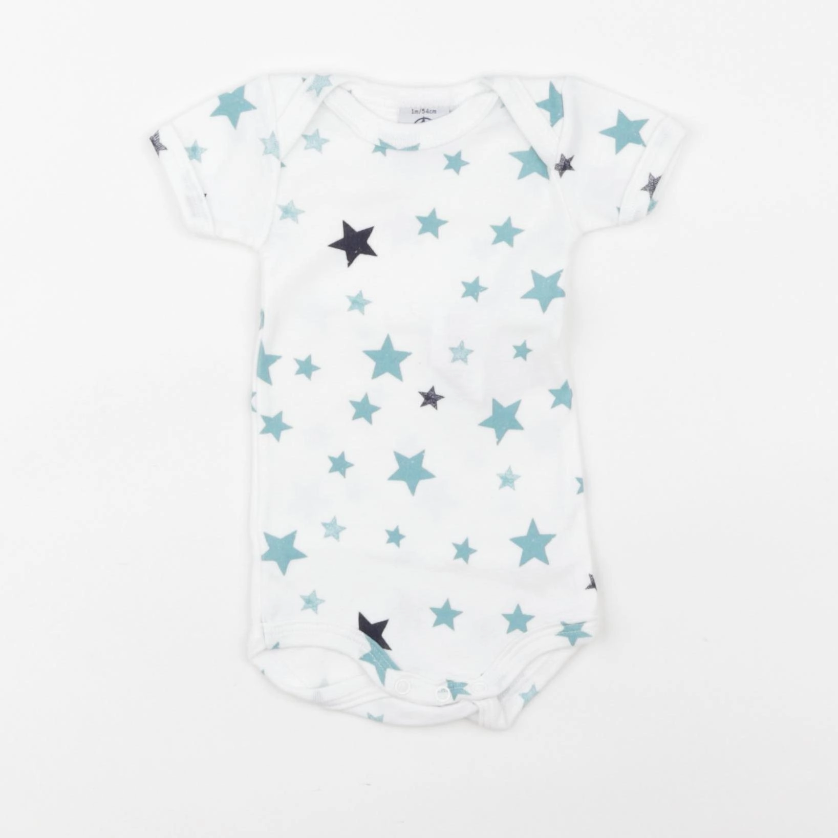 Petit Bateau - body bleu - 1 mois