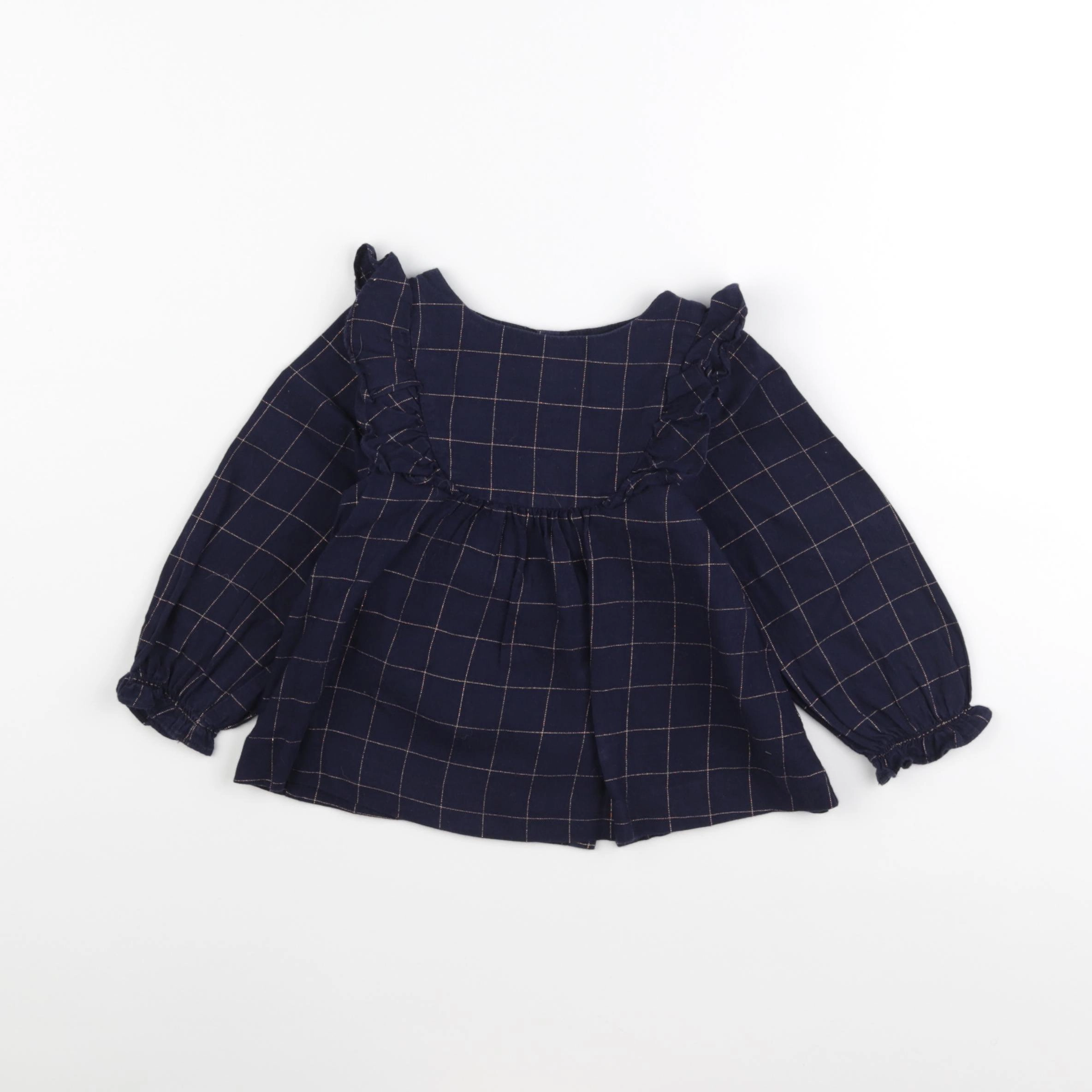 Jacadi - blouse bleu - 24 mois