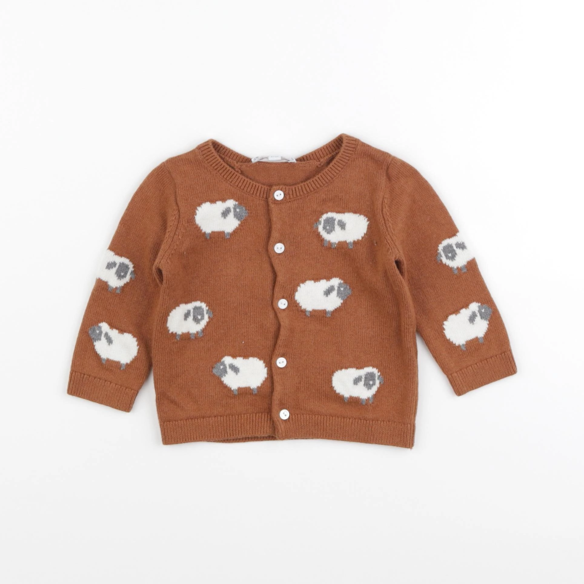 Jacadi - gilet marron - 6 mois