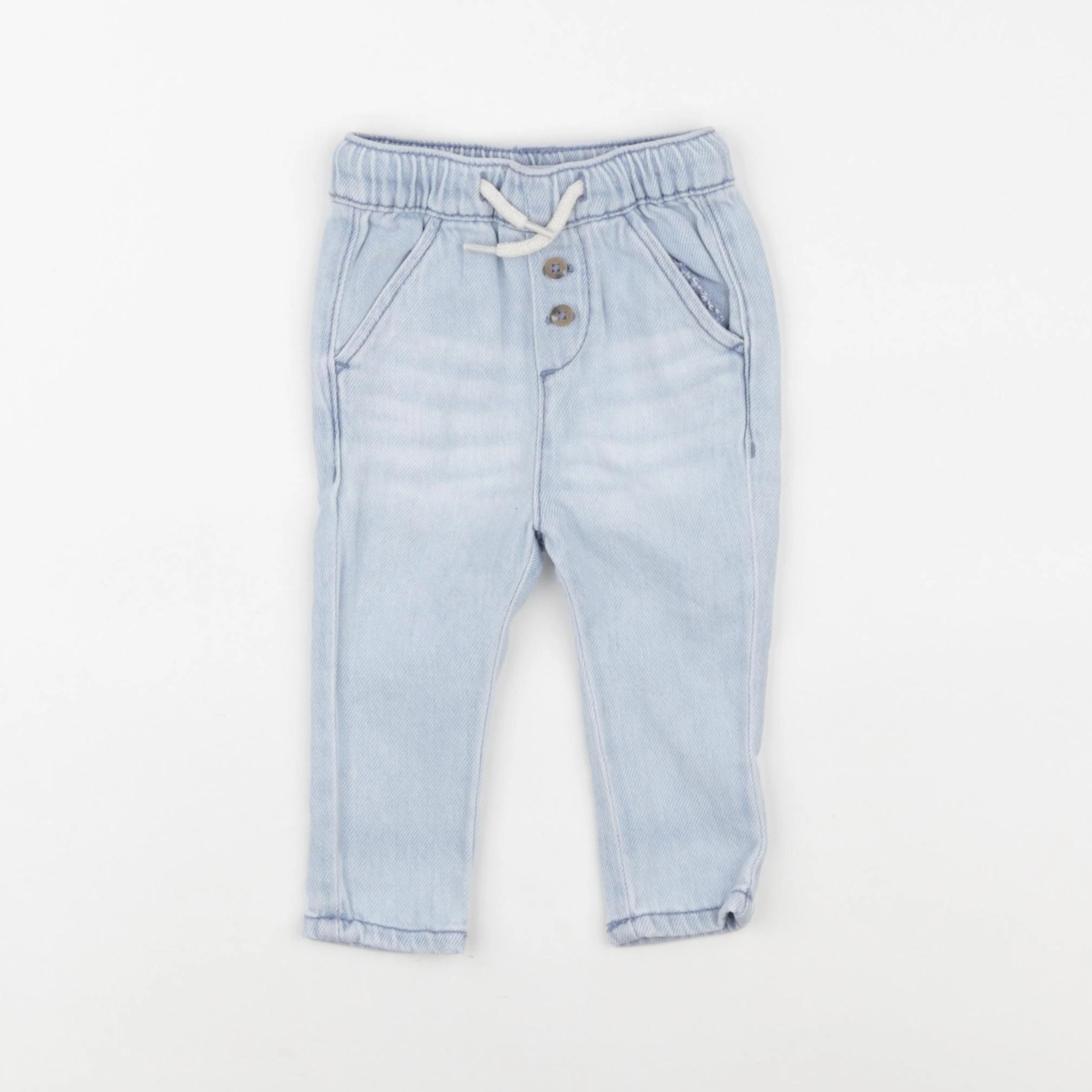 Vertbaudet - jean bleu - 3 mois