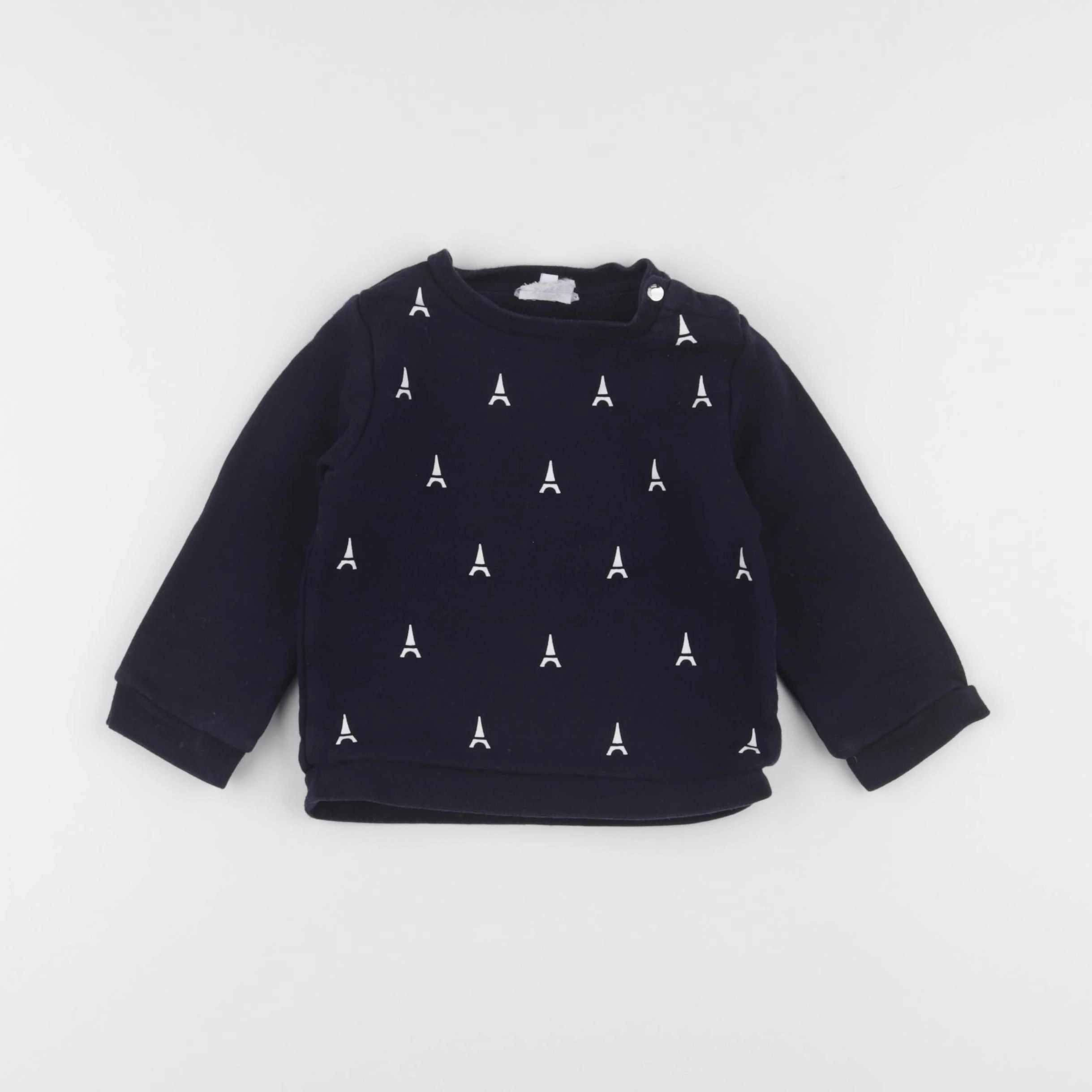 Jacadi - sweat bleu - 24 mois