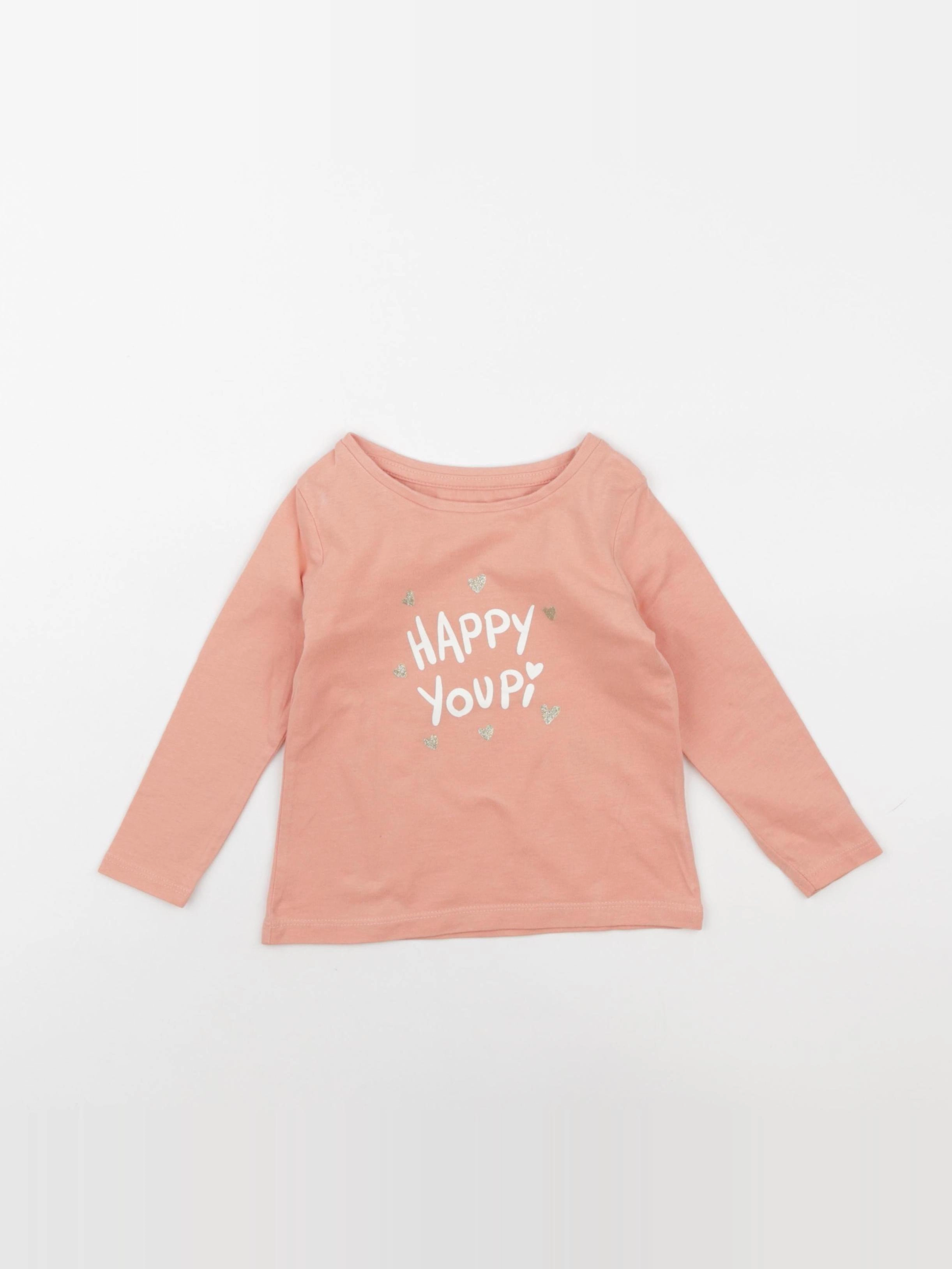 Vertbaudet - tee-shirt orange - 2 ans