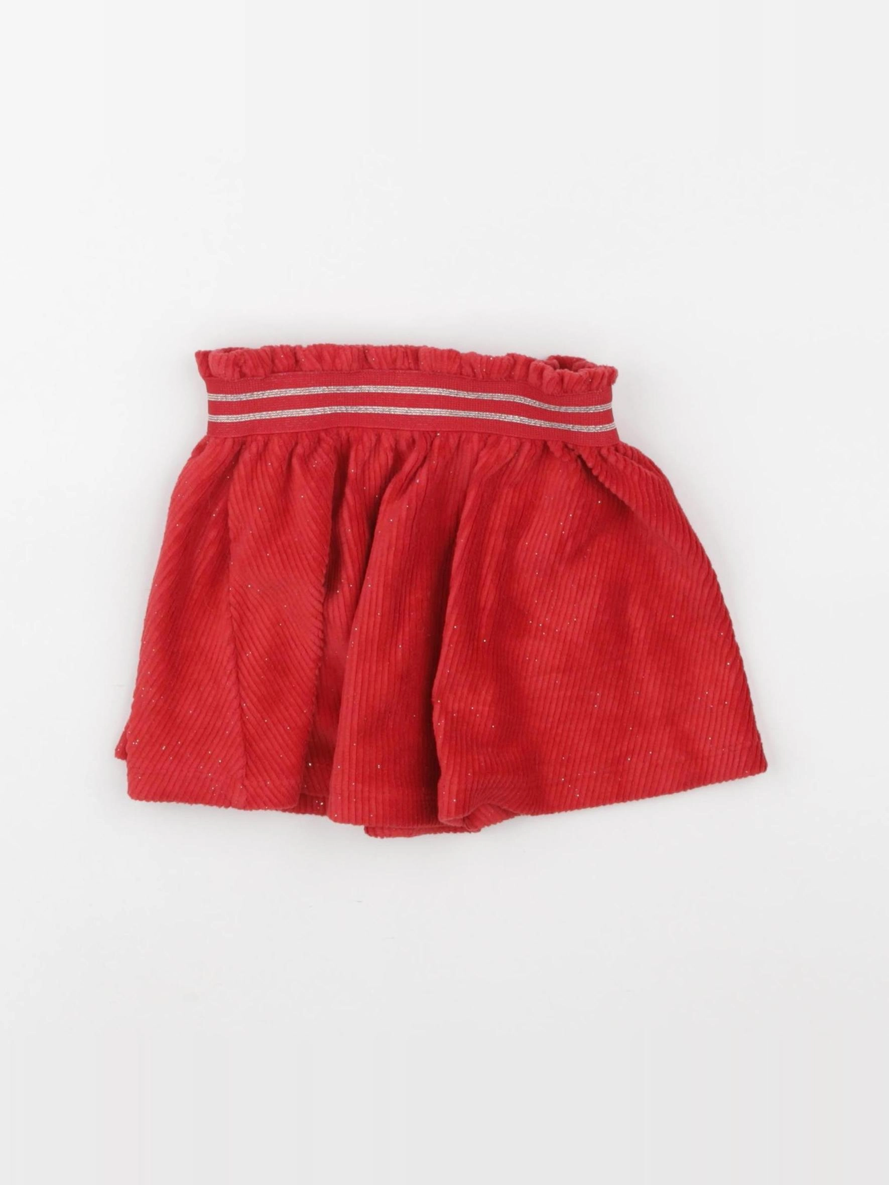 Vertbaudet - jupe rouge - 2 ans