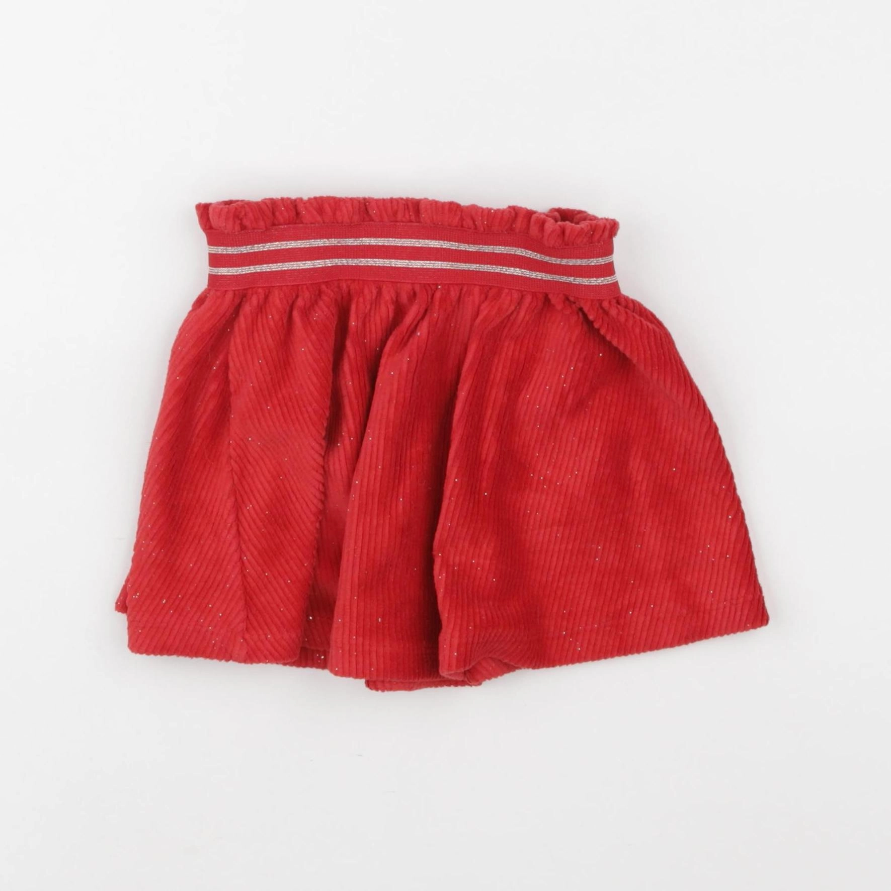 Vertbaudet - jupe rouge - 2 ans