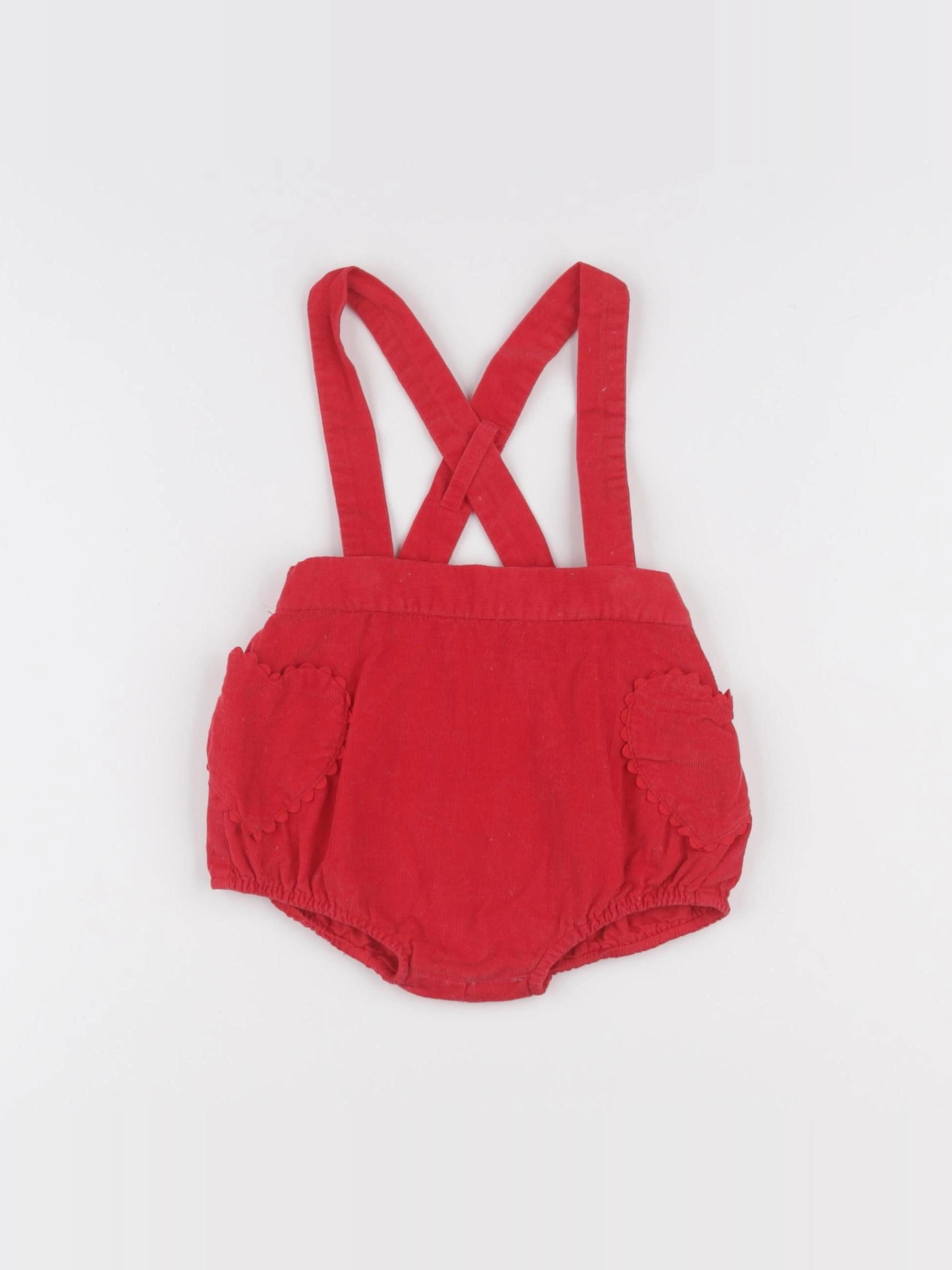 Jacadi - bloomer rouge - 6 mois
