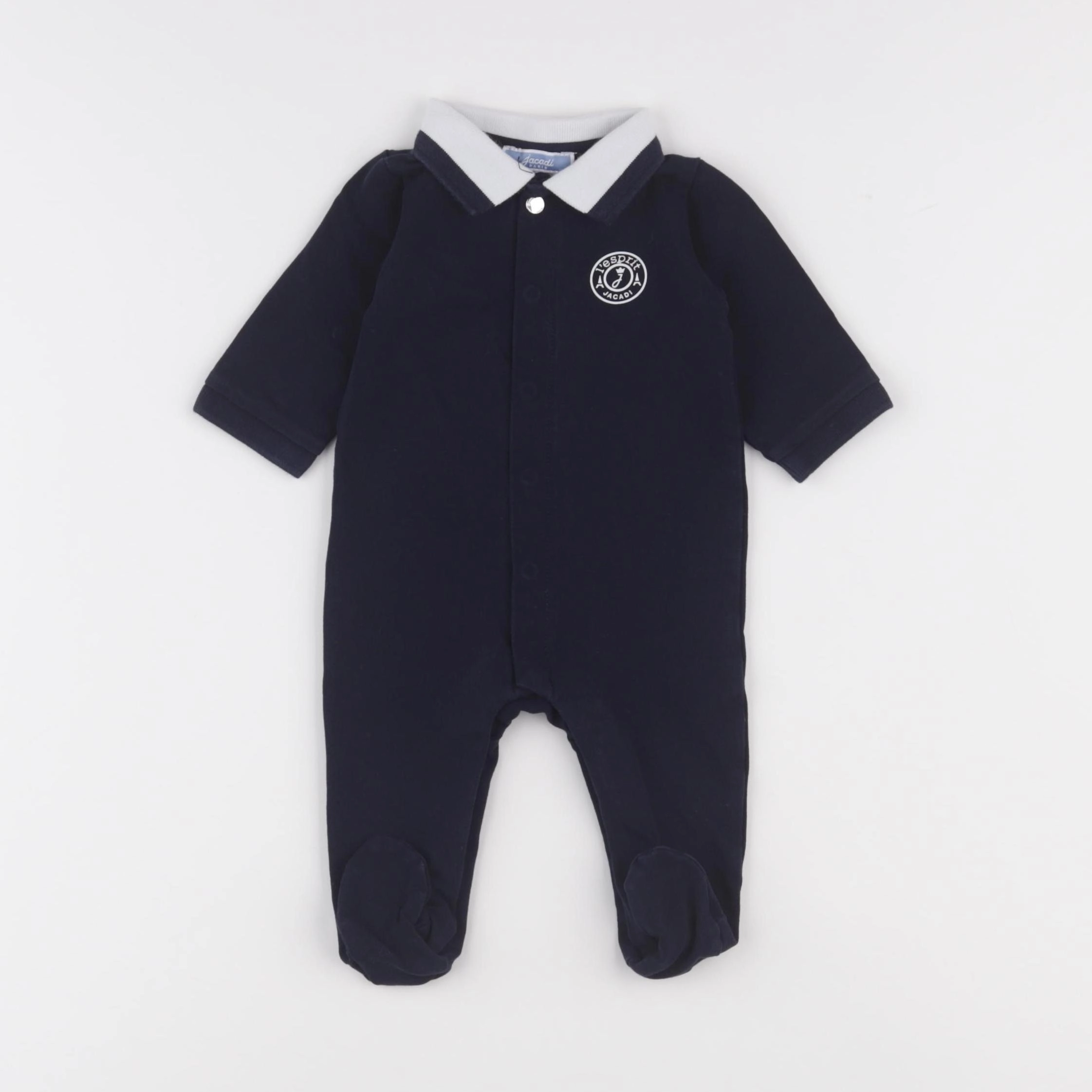 Jacadi - pyjama coton bleu - 3 mois