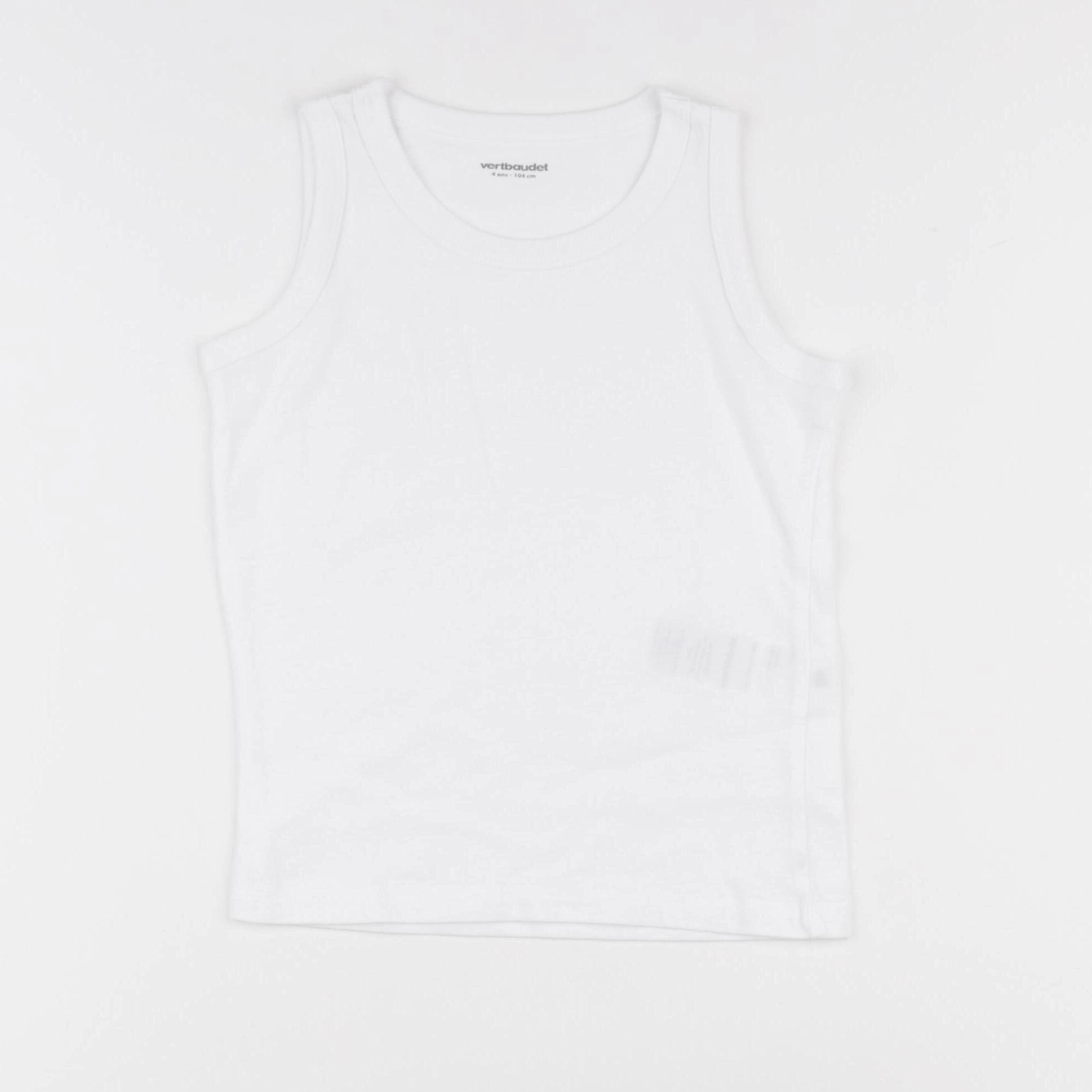 Vertbaudet - débardeur blanc - 4 ans