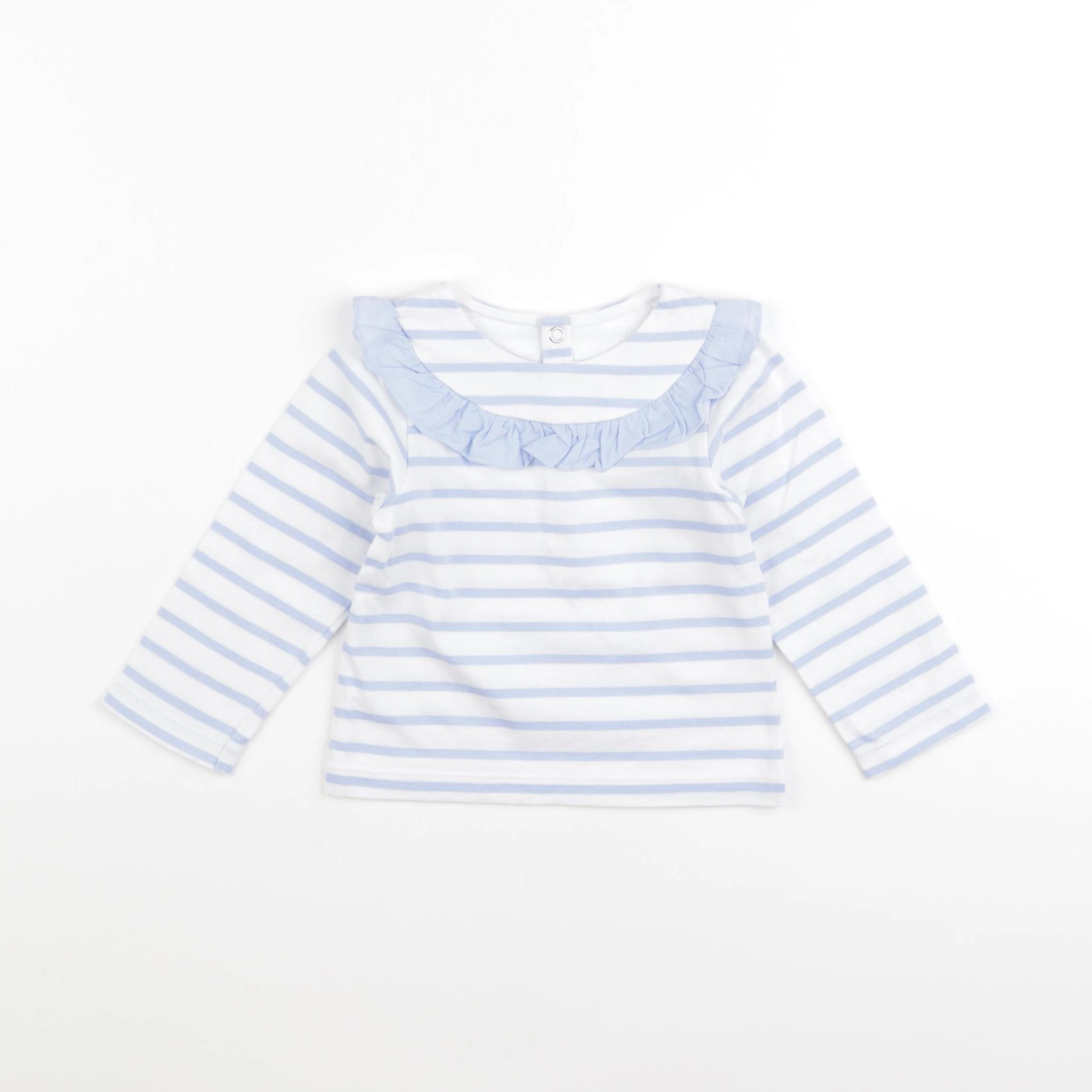 Jacadi - tee-shirt blanc, bleu - 18 mois