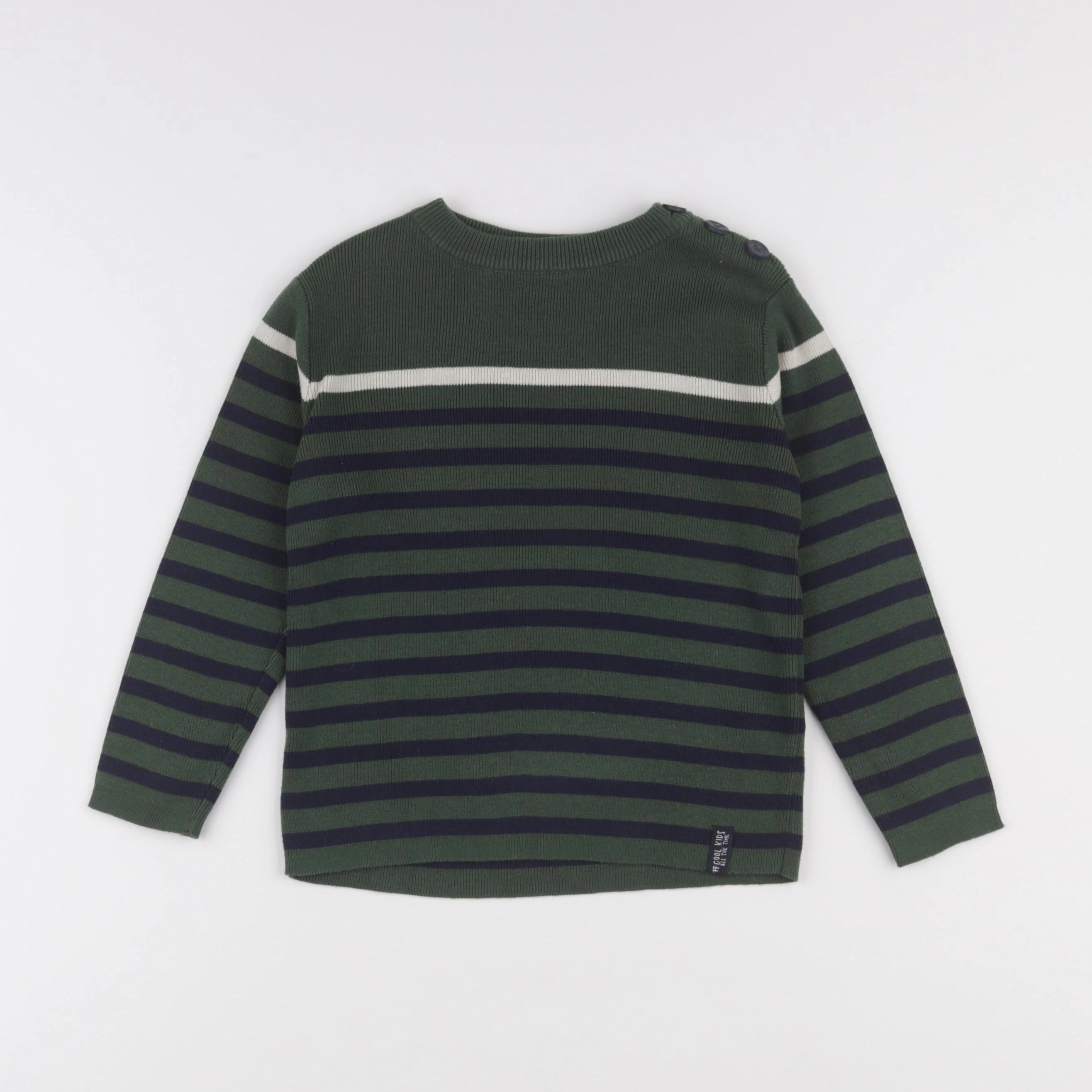 Vertbaudet - pull vert - 4 ans