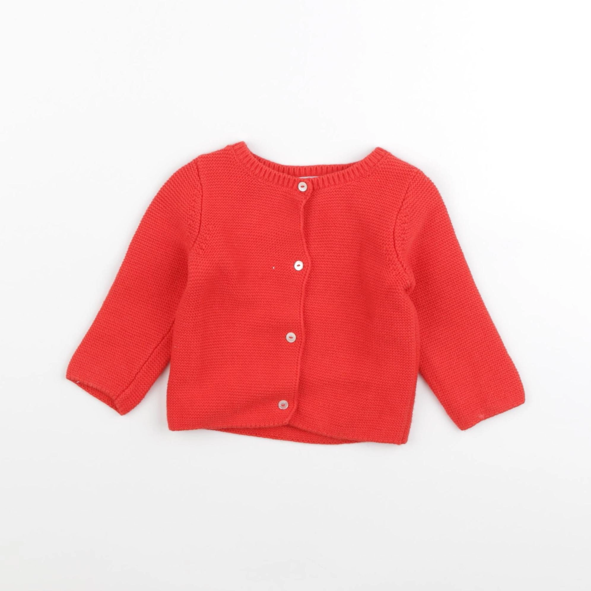 Jacadi - gilet orange - 6 mois