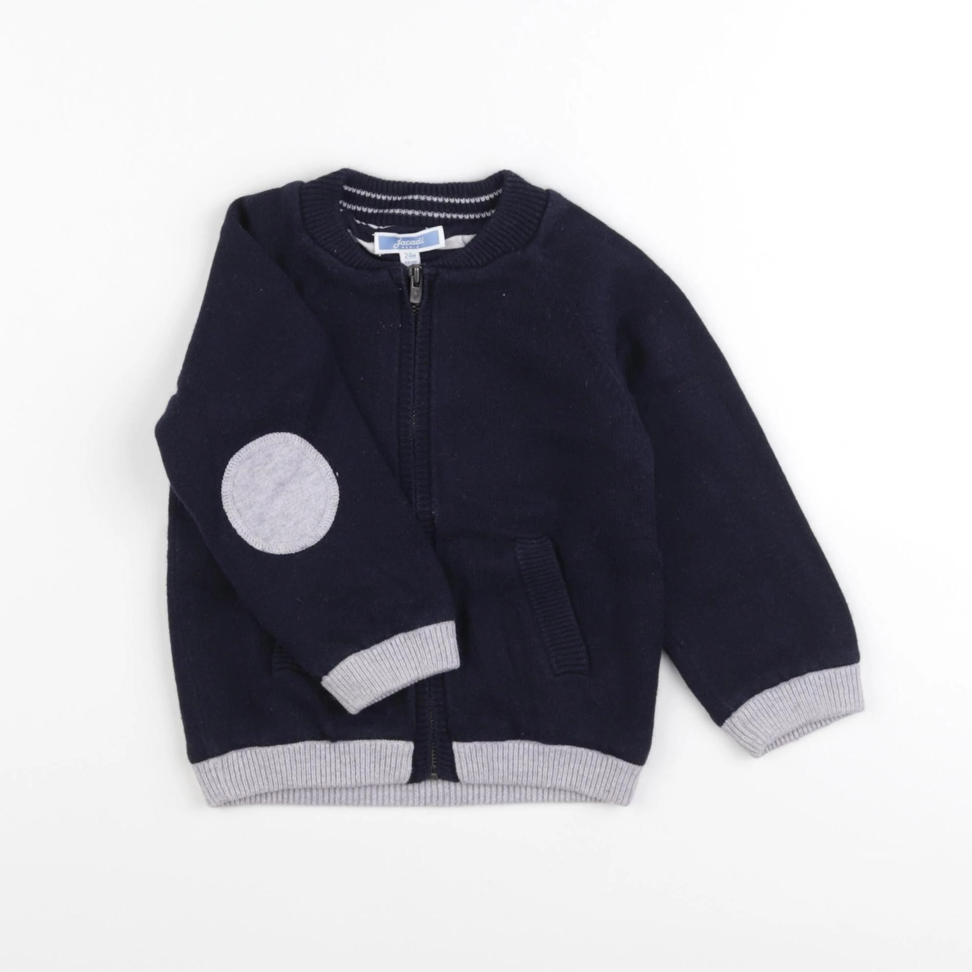 Jacadi - gilet bleu - 24 mois