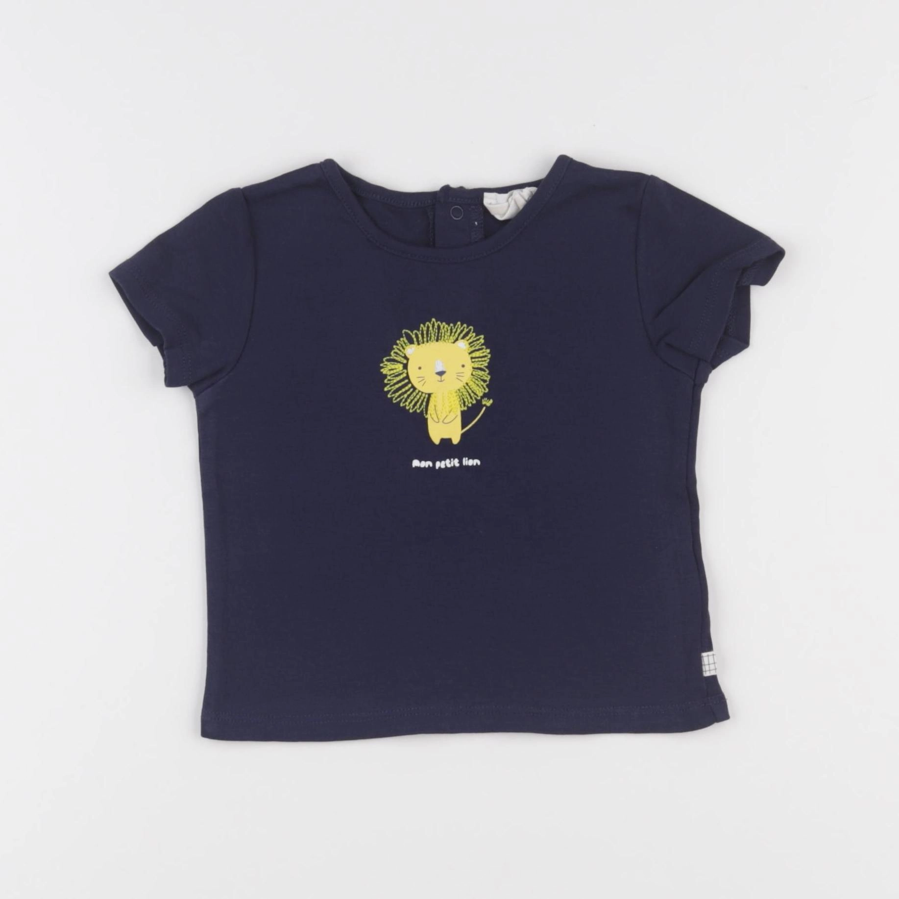 Carrément Beau - tee-shirt bleu - 18 mois