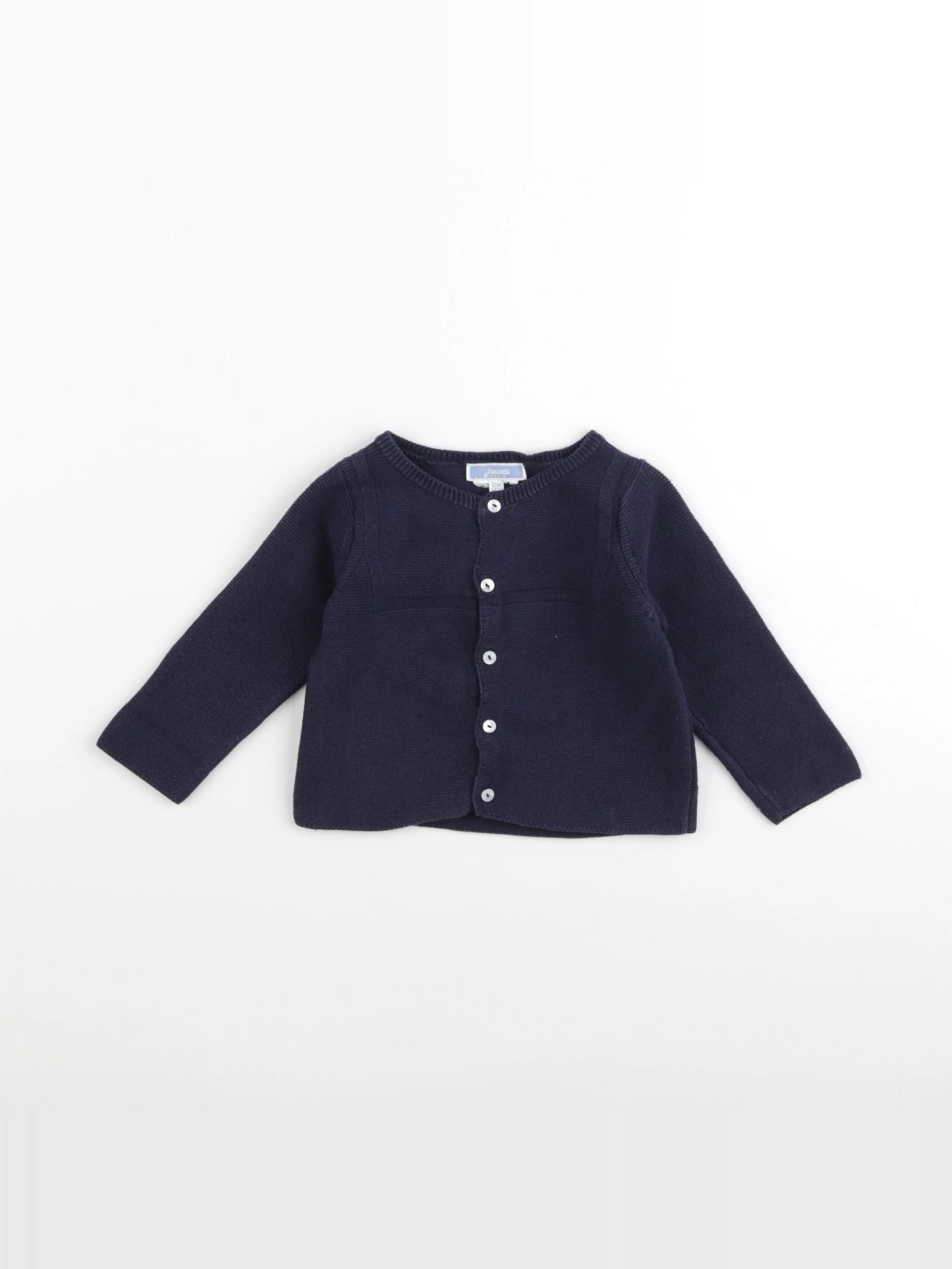 Jacadi - gilet bleu - 12 mois