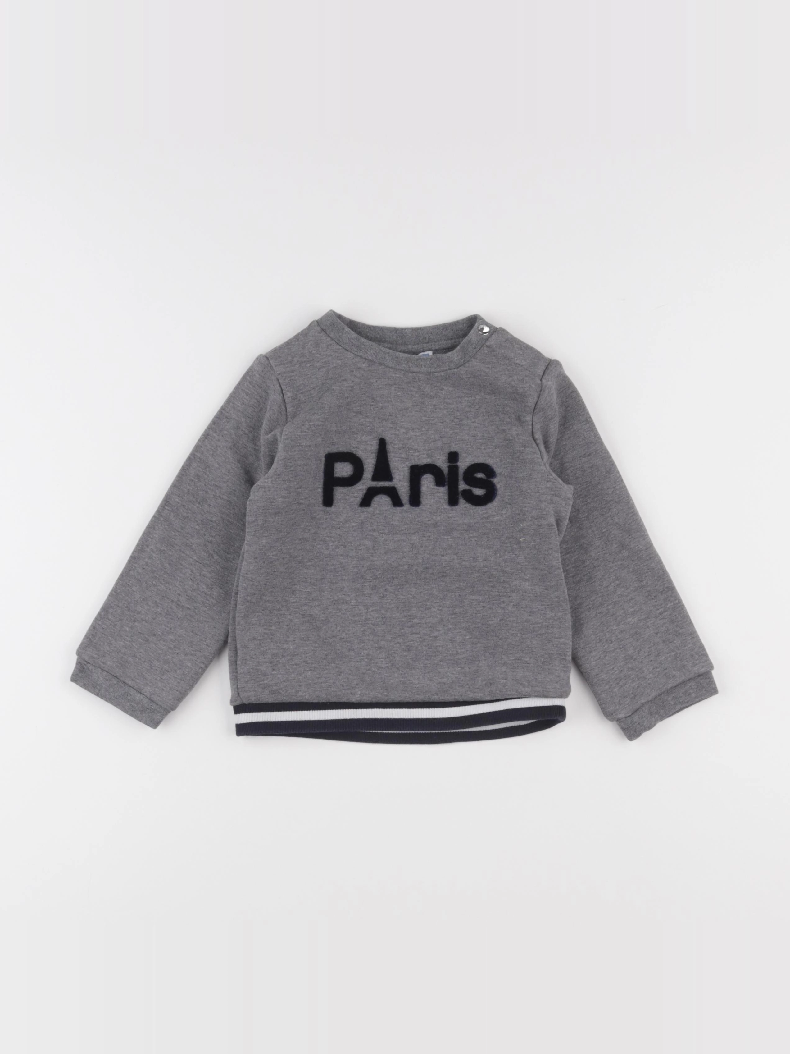 Jacadi - sweat gris - 36 mois