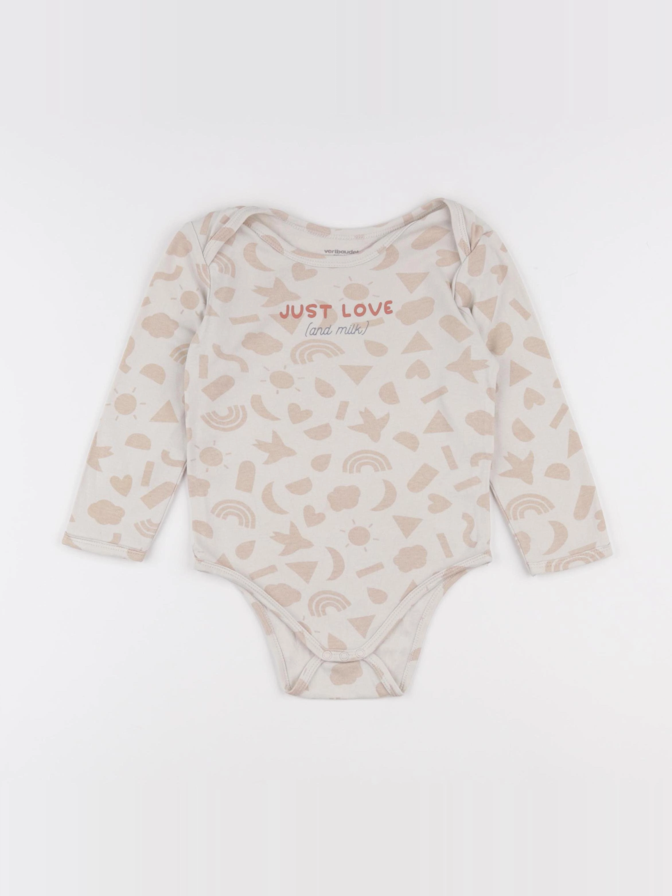 Vertbaudet - body beige - 36 mois