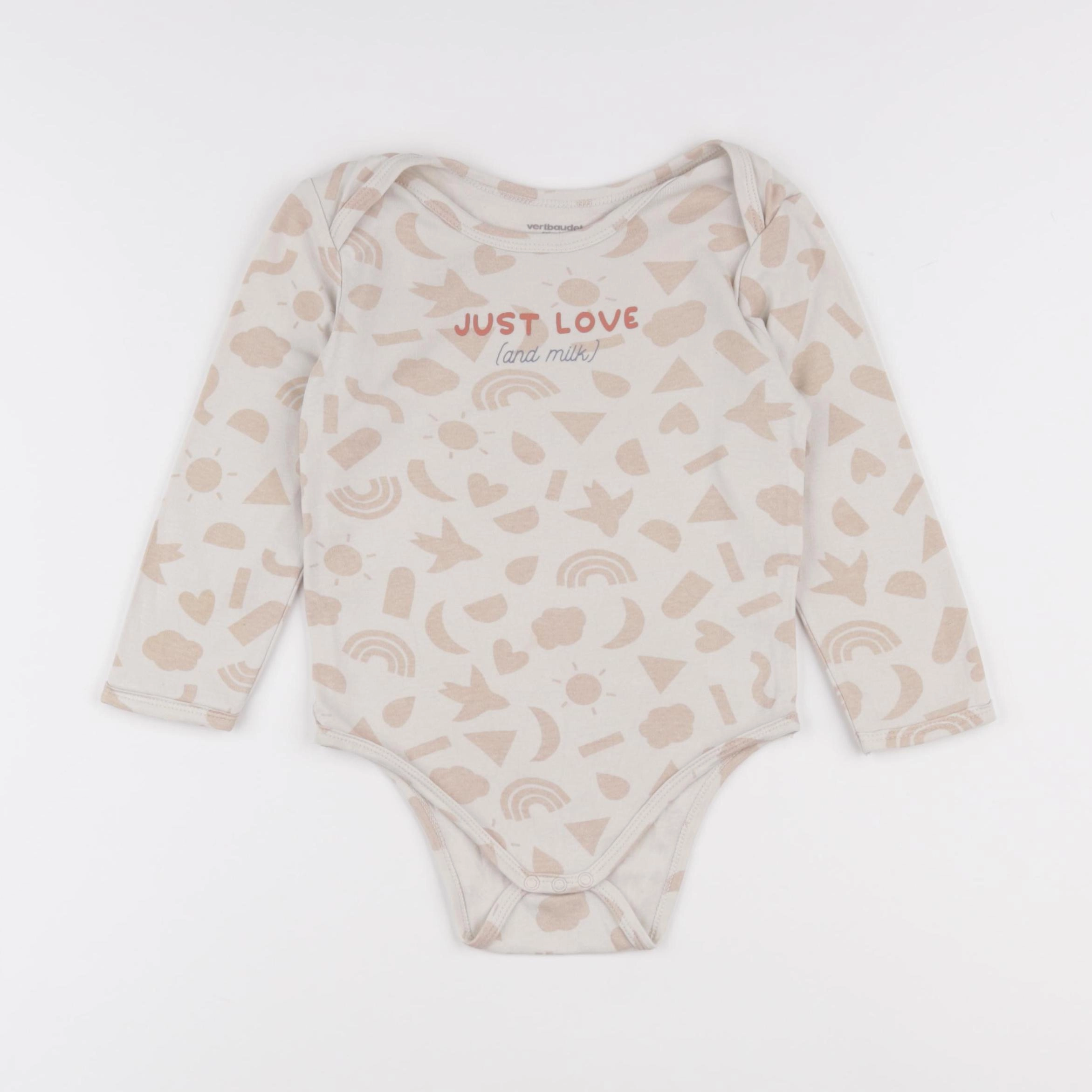 Vertbaudet - body beige - 36 mois