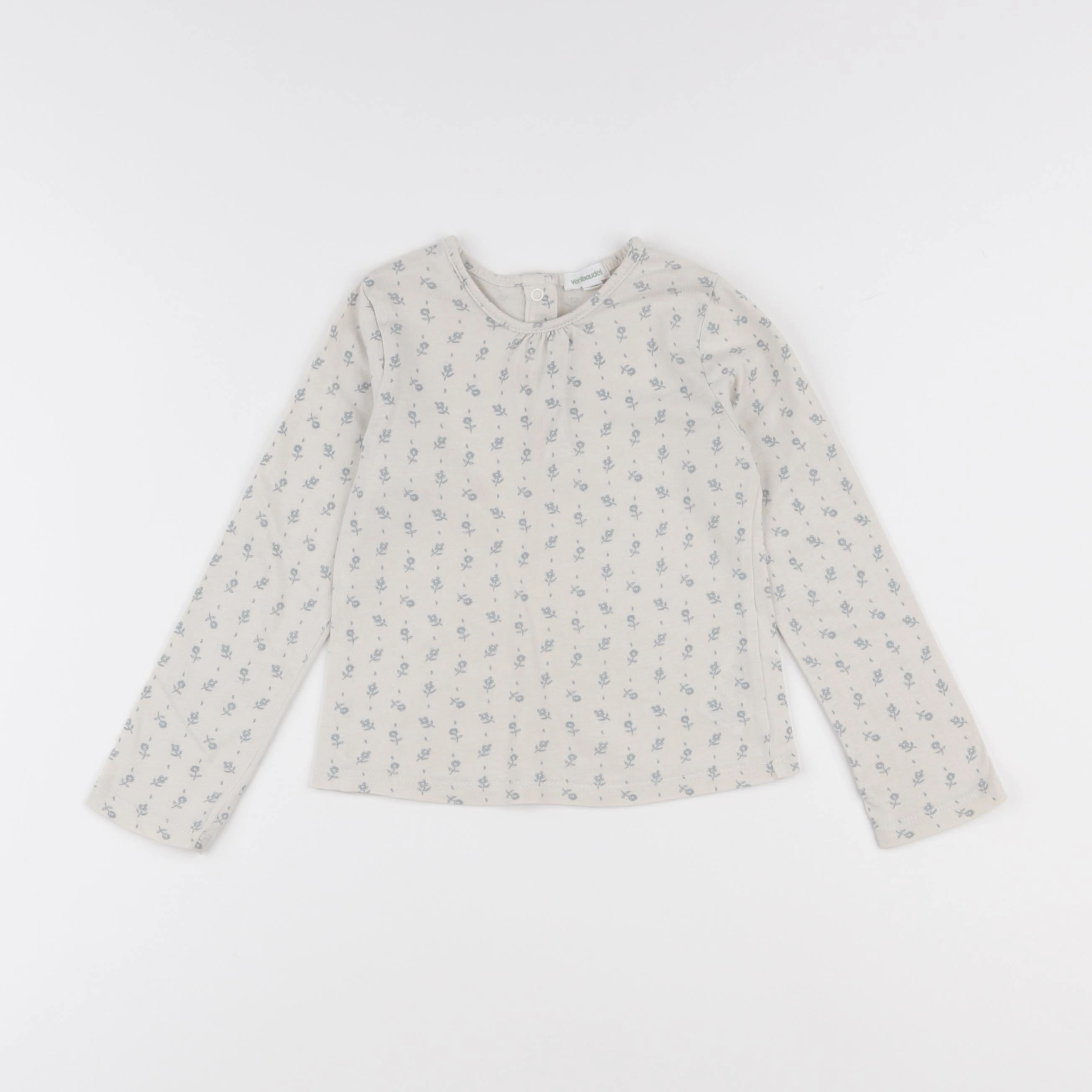Vertbaudet - tee-shirt beige, bleu - 36 mois