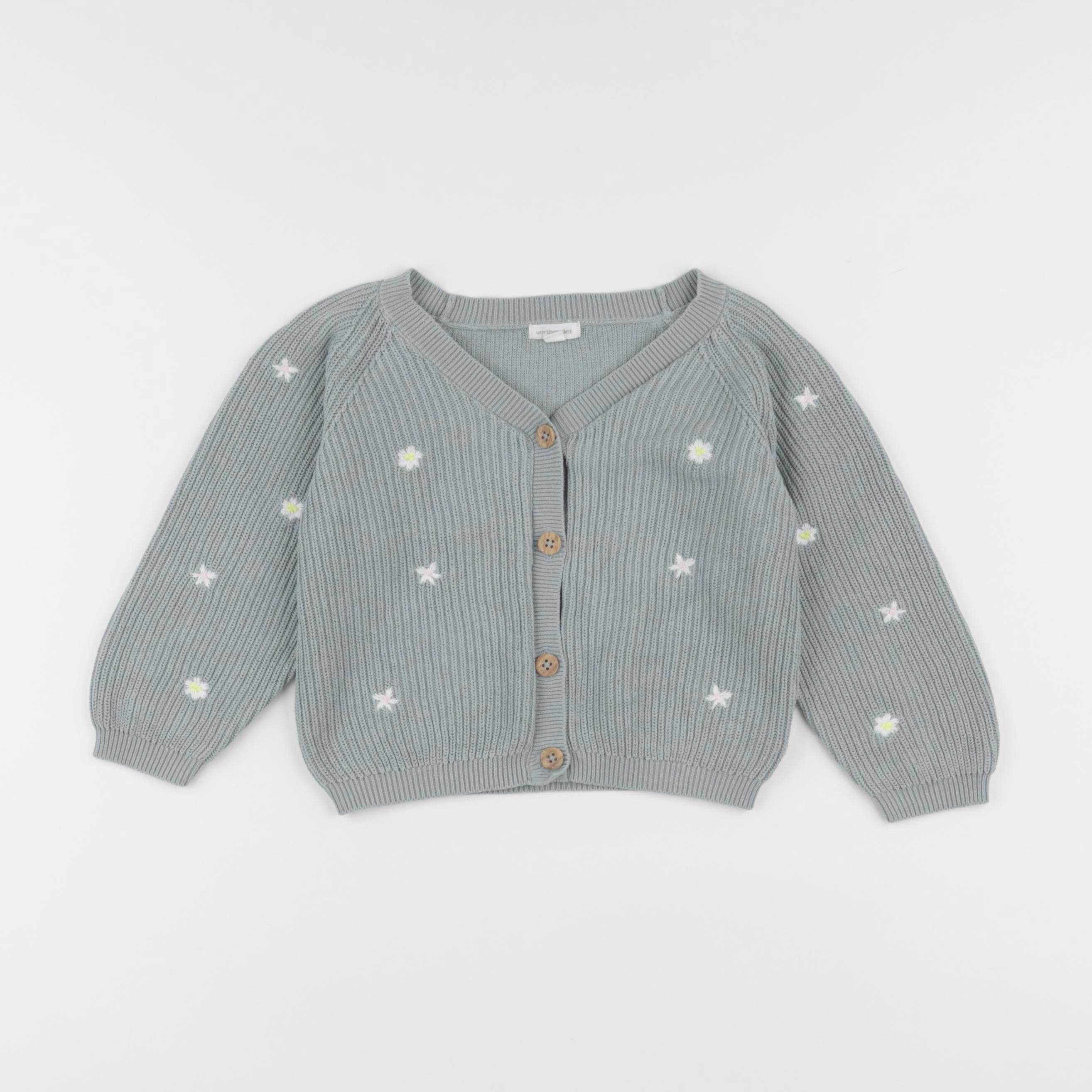 Vertbaudet - gilet bleu - 24 mois