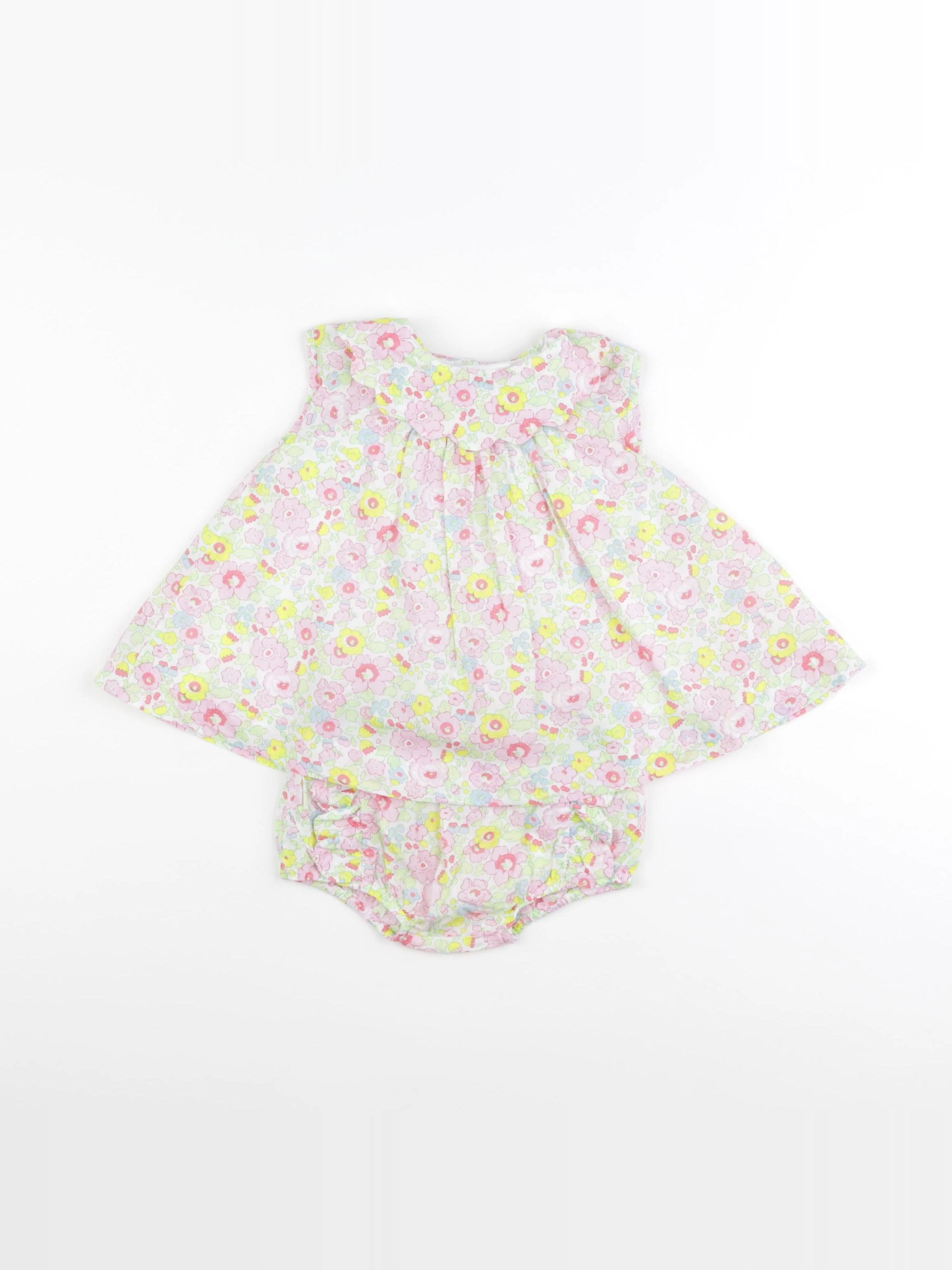 Jacadi - robe liberty multicolore - 6 mois