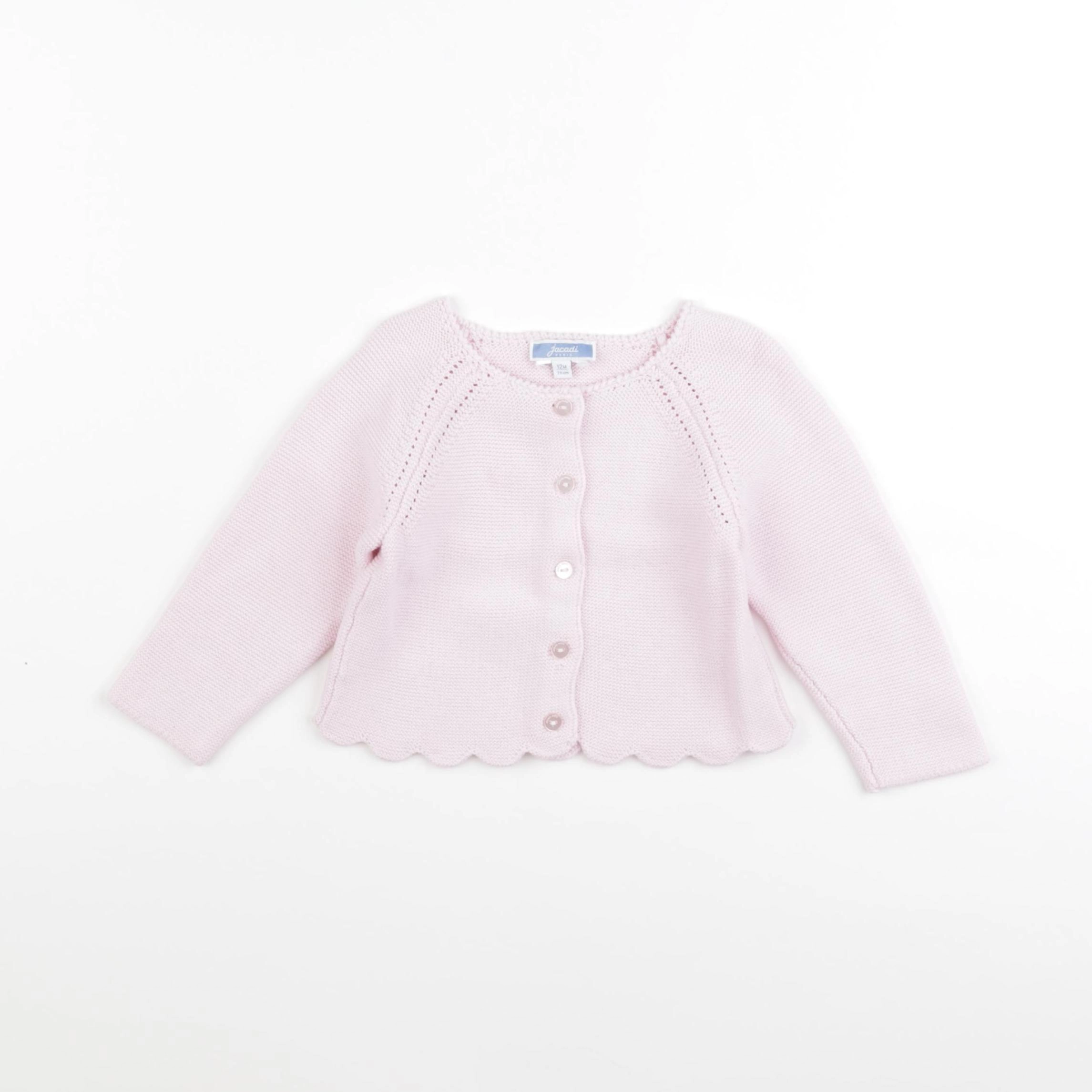 Jacadi - gilet rose - 12 mois