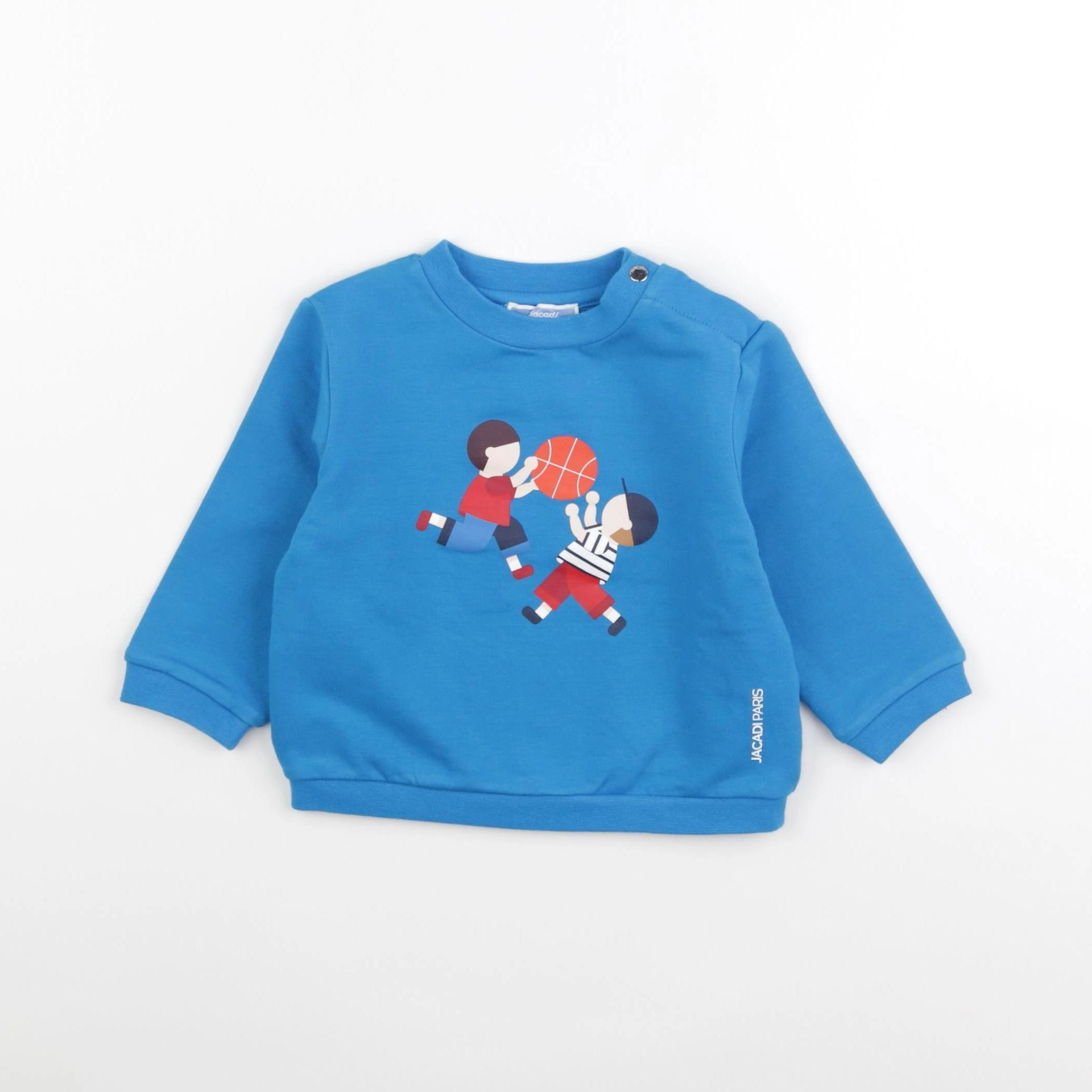 Jacadi - sweat bleu - 12 mois
