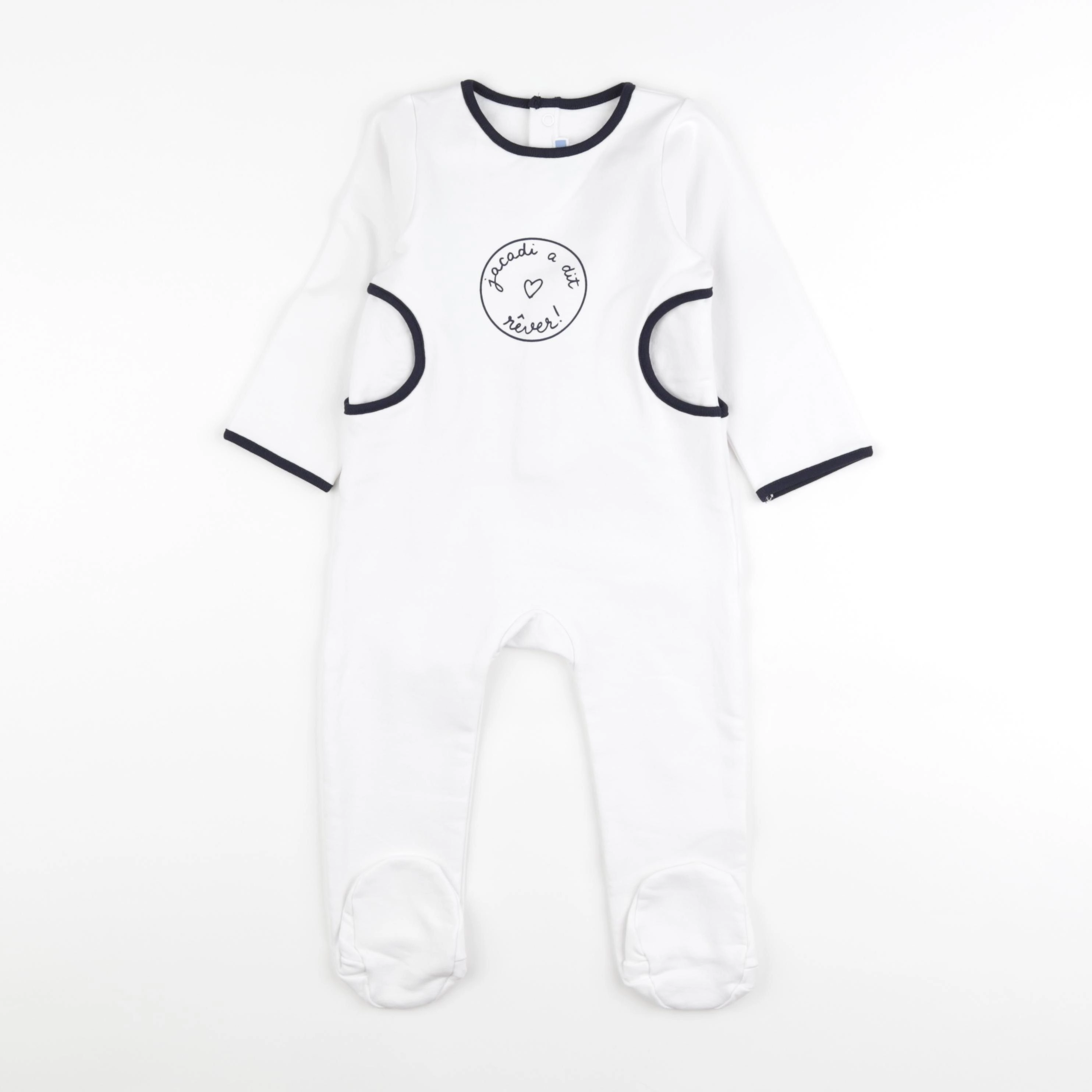 Jacadi - pyjama coton blanc - 24 mois