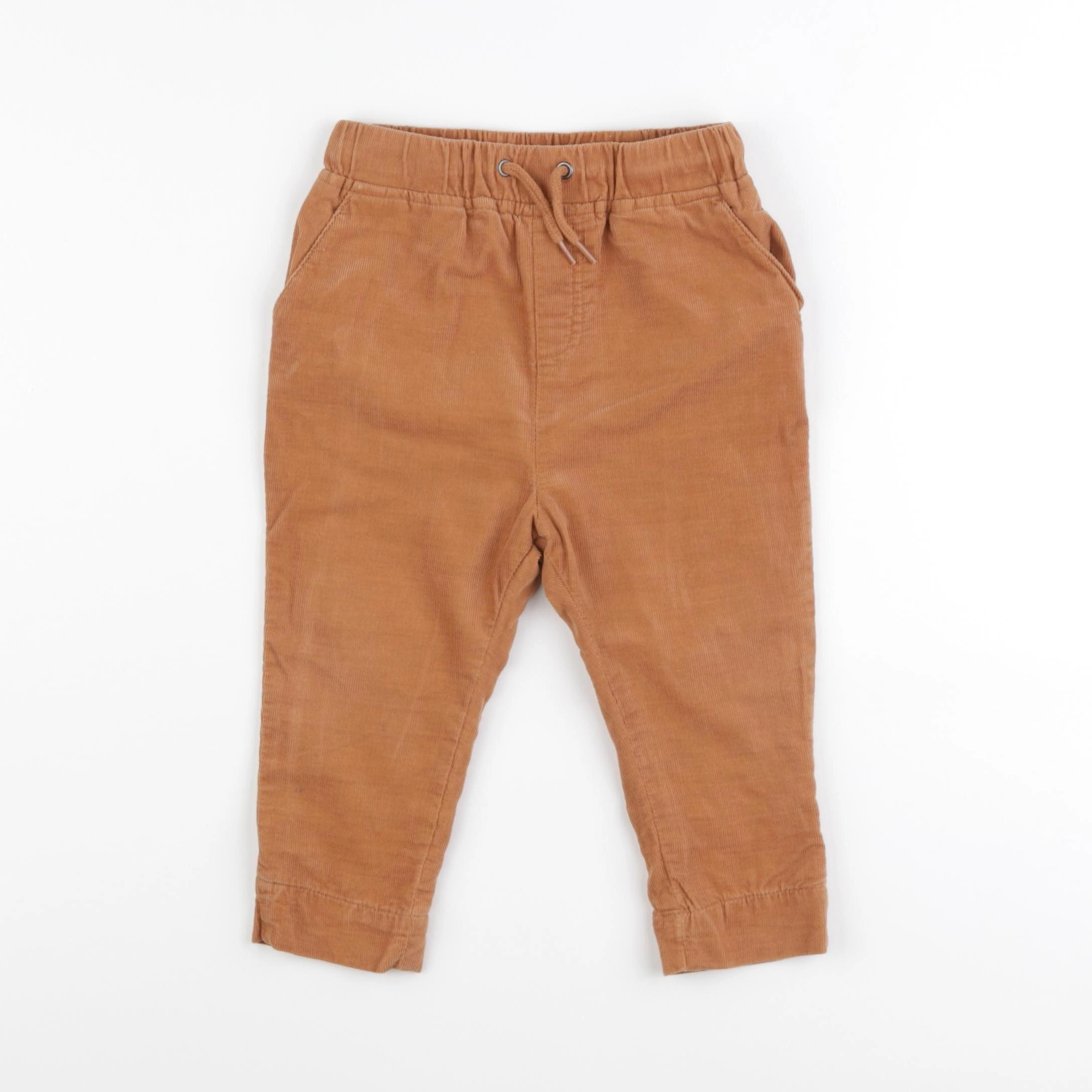 Vertbaudet - pantalon doublé marron - 18 mois