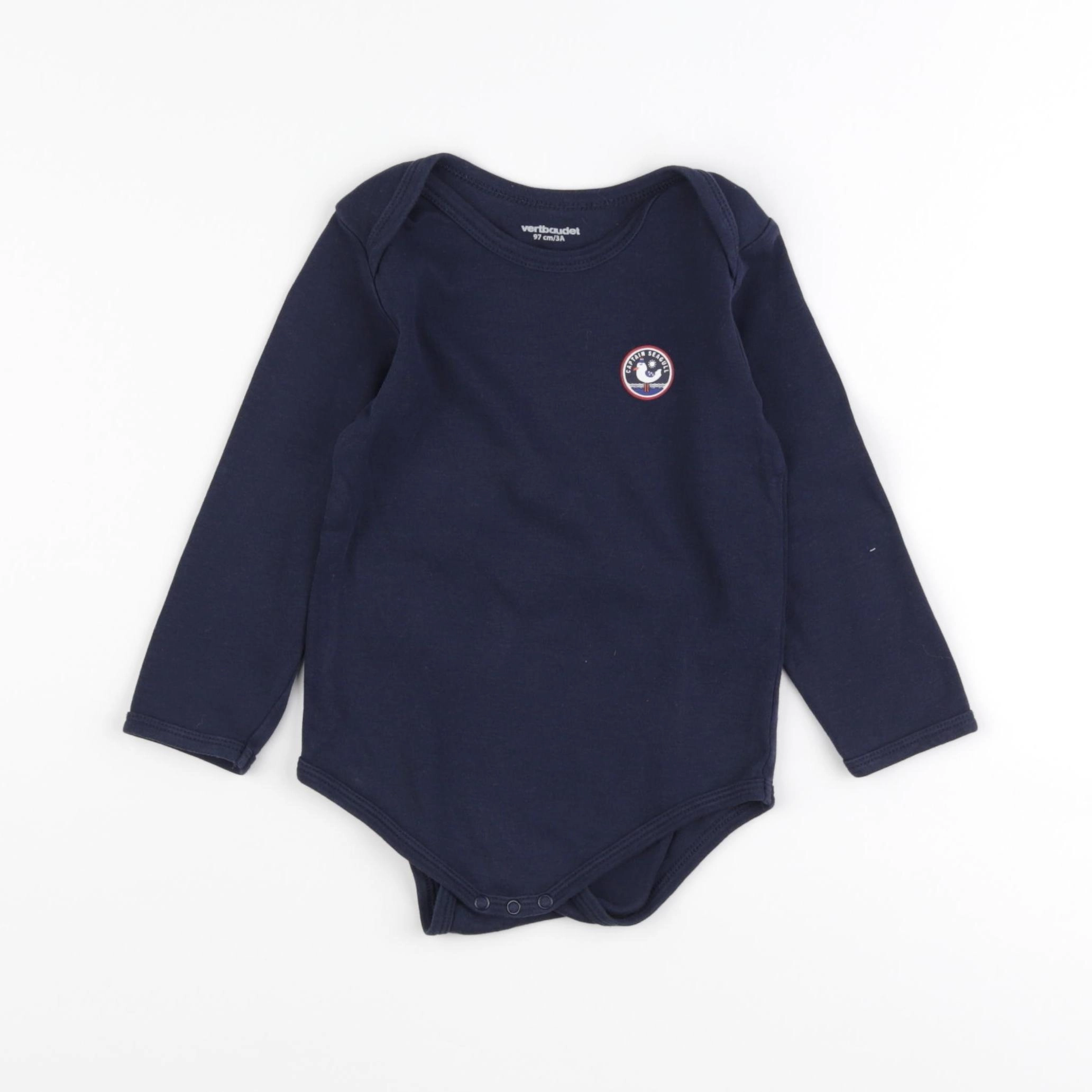 Vertbaudet - body bleu - 3 ans