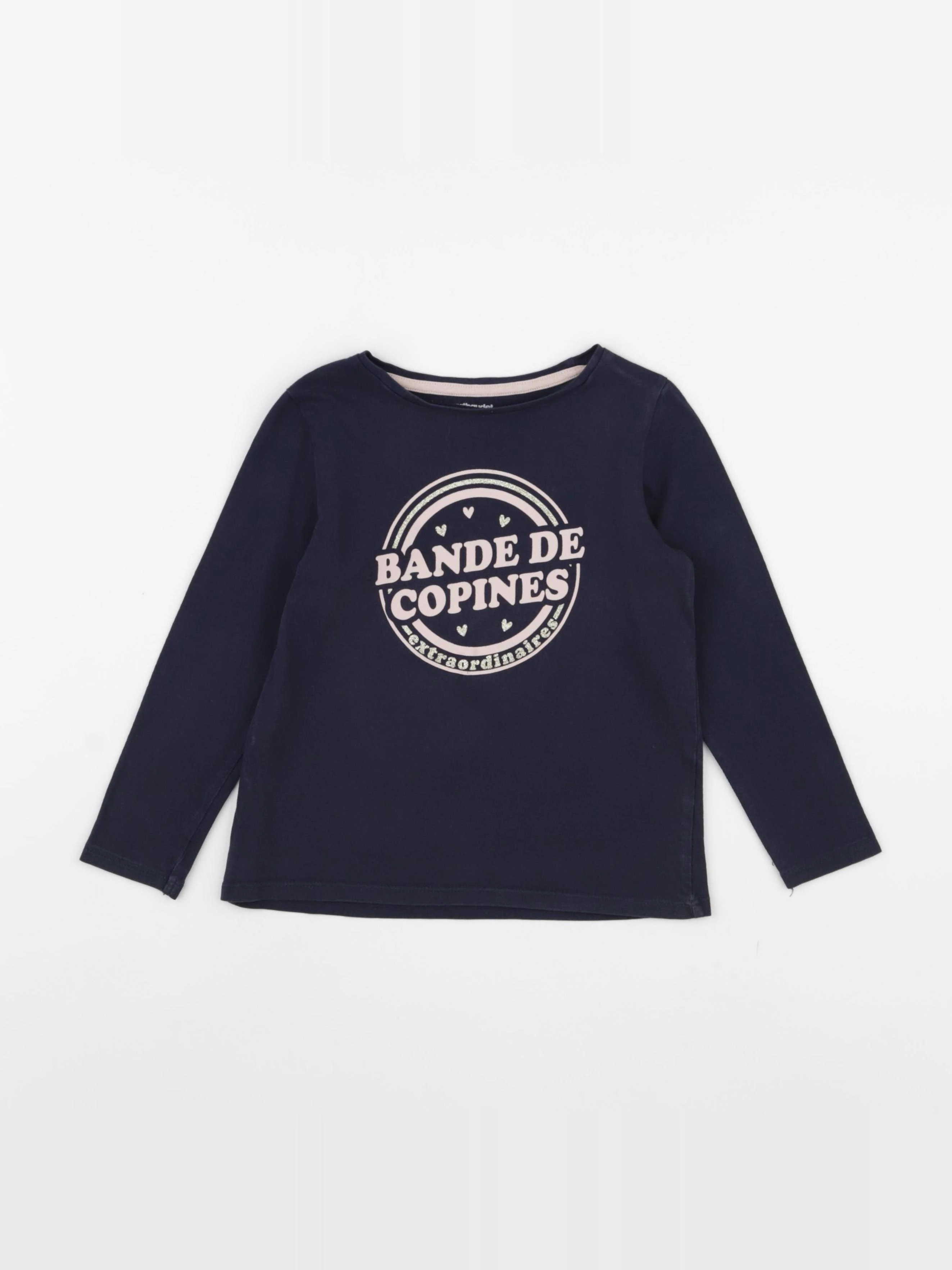 Vertbaudet - tee-shirt bleu - 5 ans
