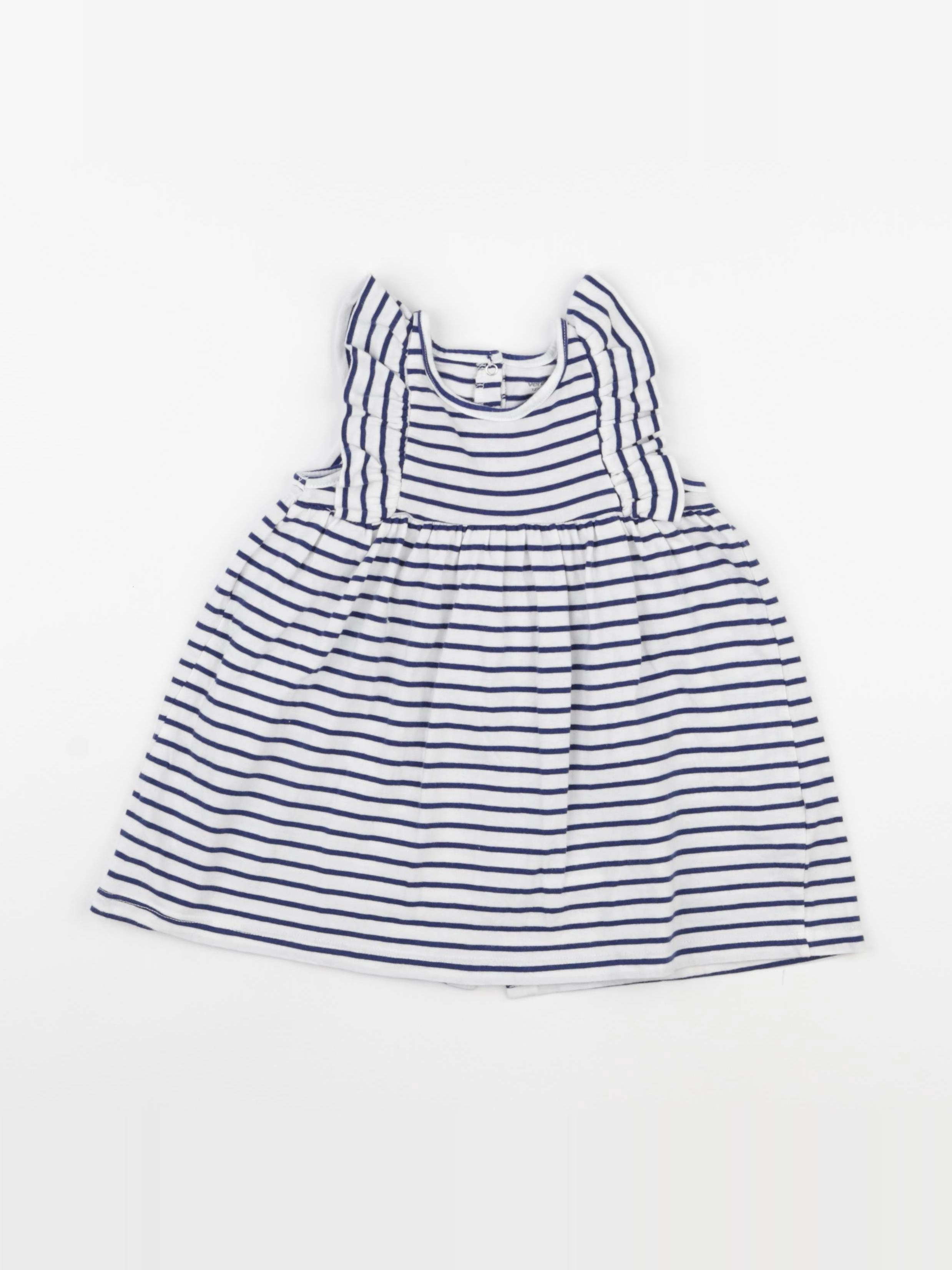 Vertbaudet - robe bleu - 12 mois