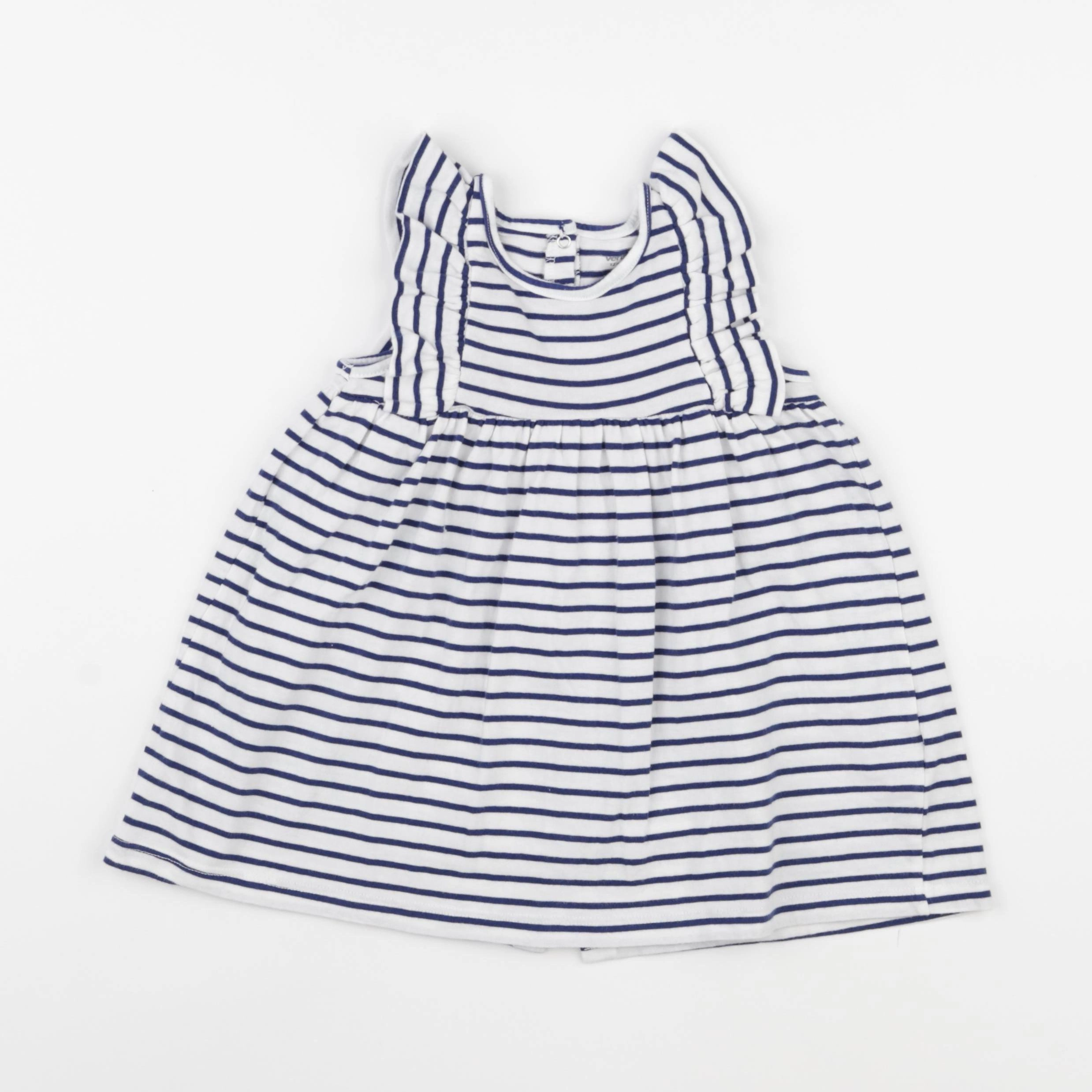 Vertbaudet - robe bleu - 12 mois