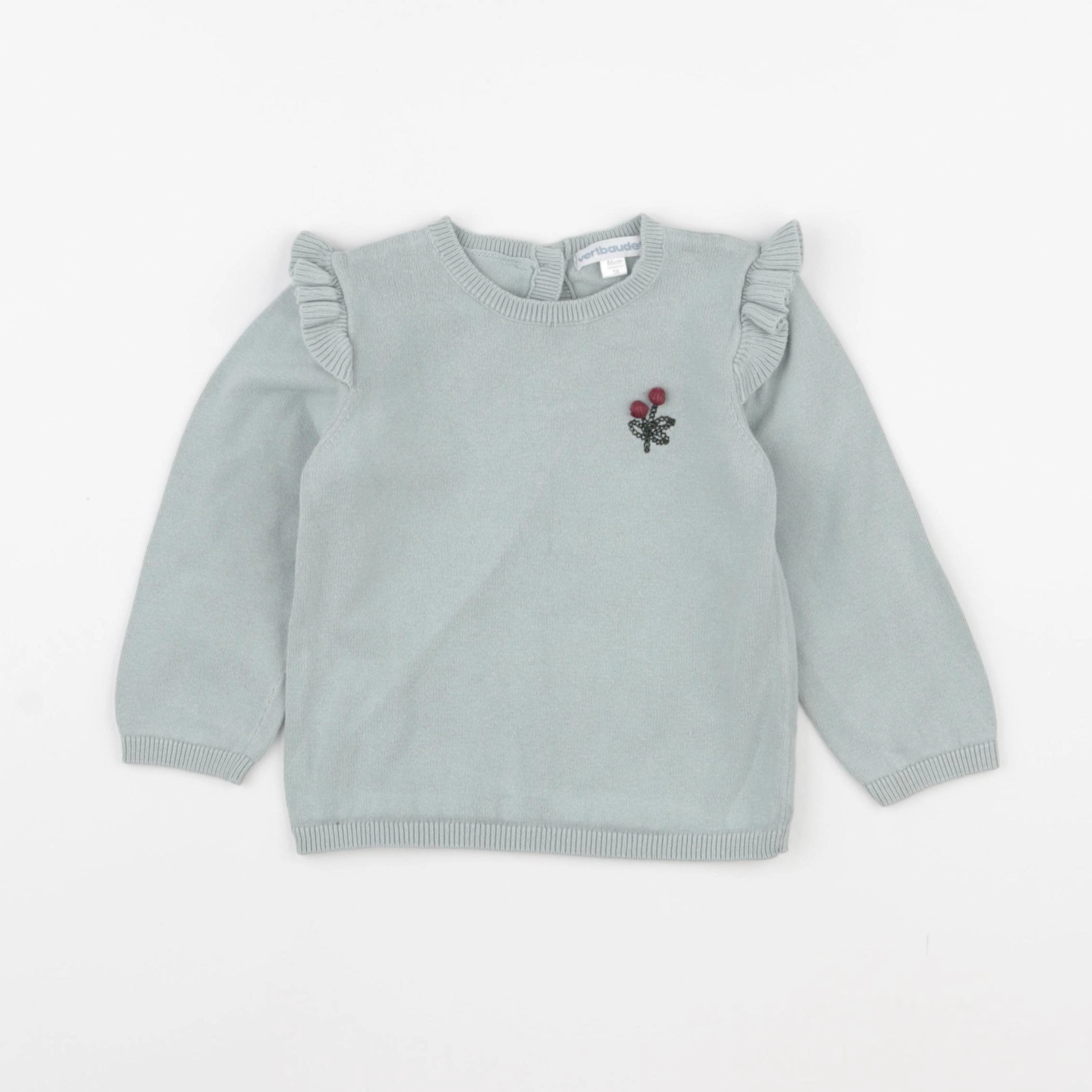 Vertbaudet - pull vert - 2 ans