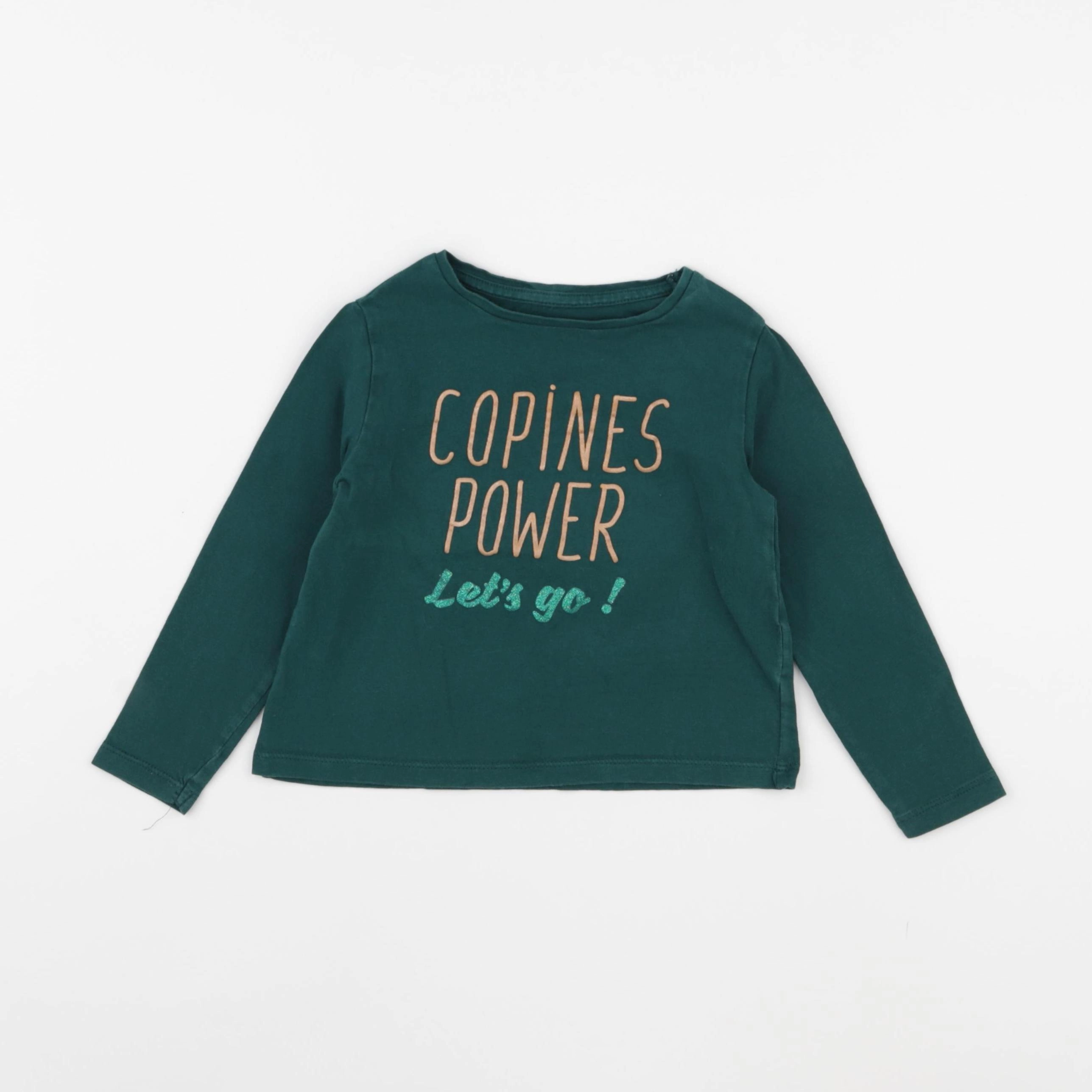 Vertbaudet - tee-shirt vert - 3 ans