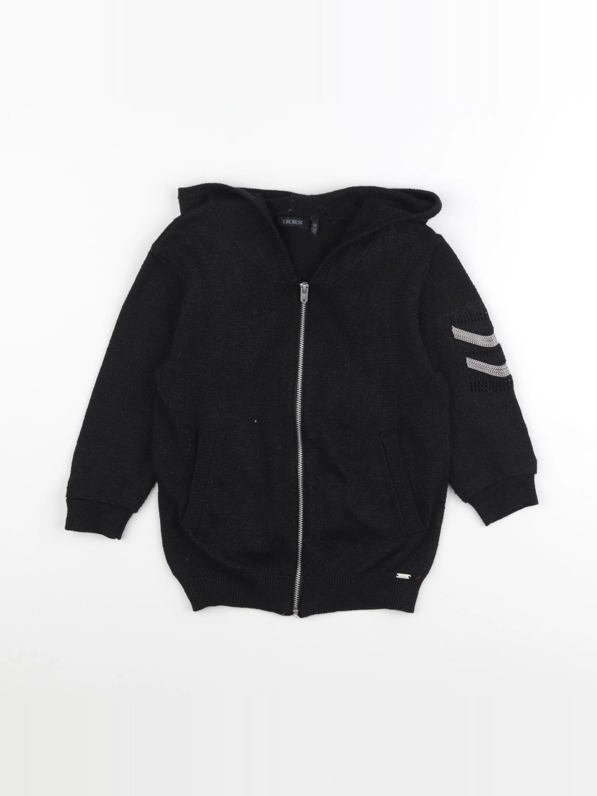 IKKS - gilet noir, argent - 6 ans