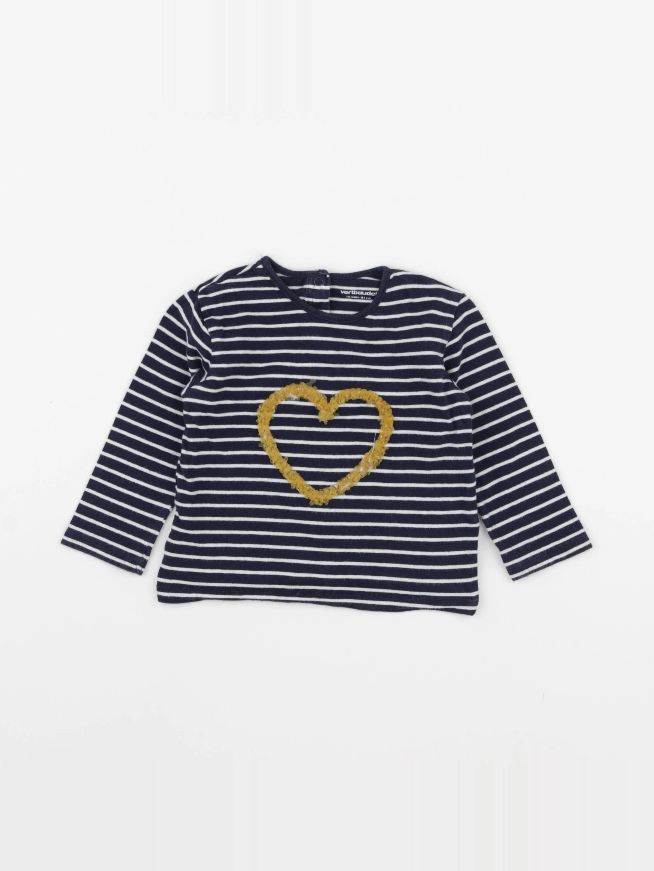 Vertbaudet - tee-shirt bleu - 18 mois