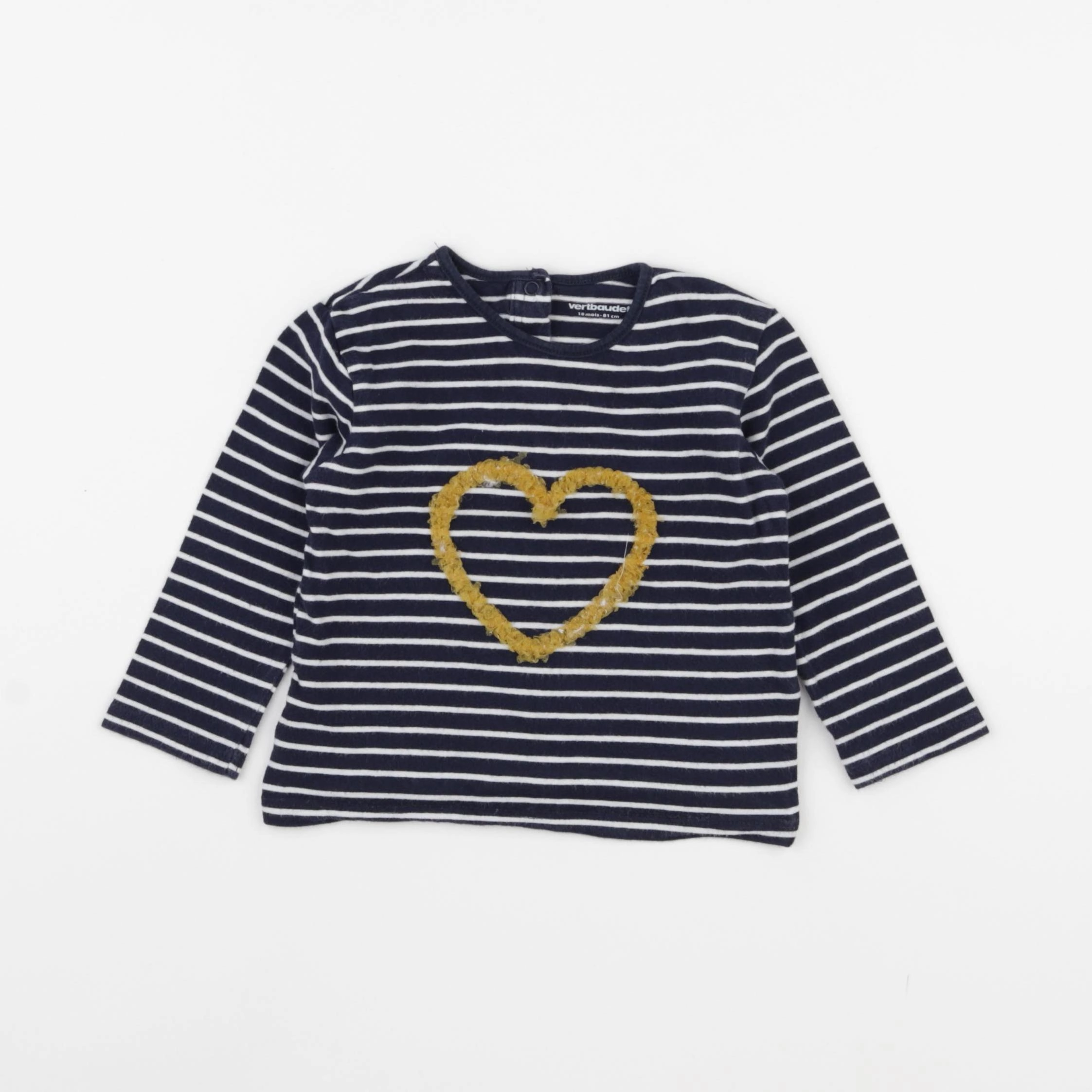 Vertbaudet - tee-shirt bleu - 18 mois