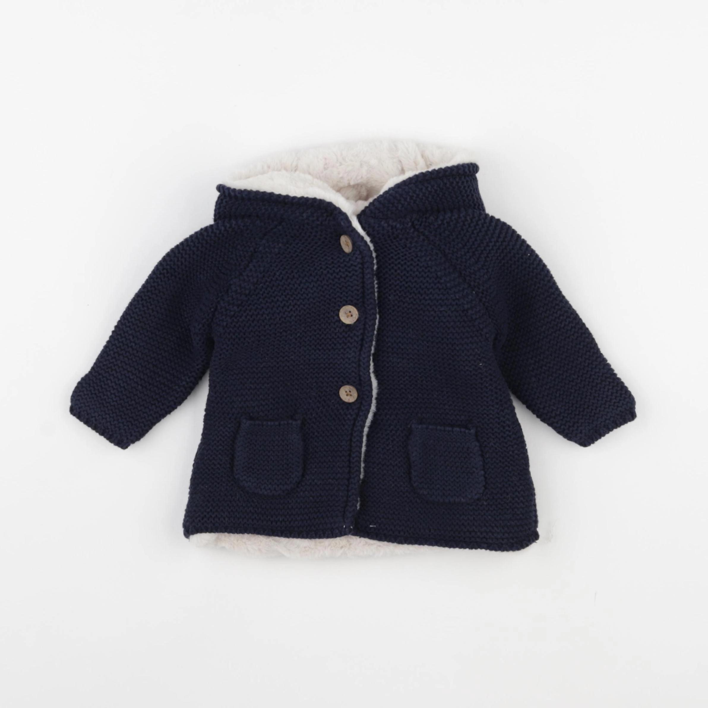 Vertbaudet - gilet bleu - 6 mois