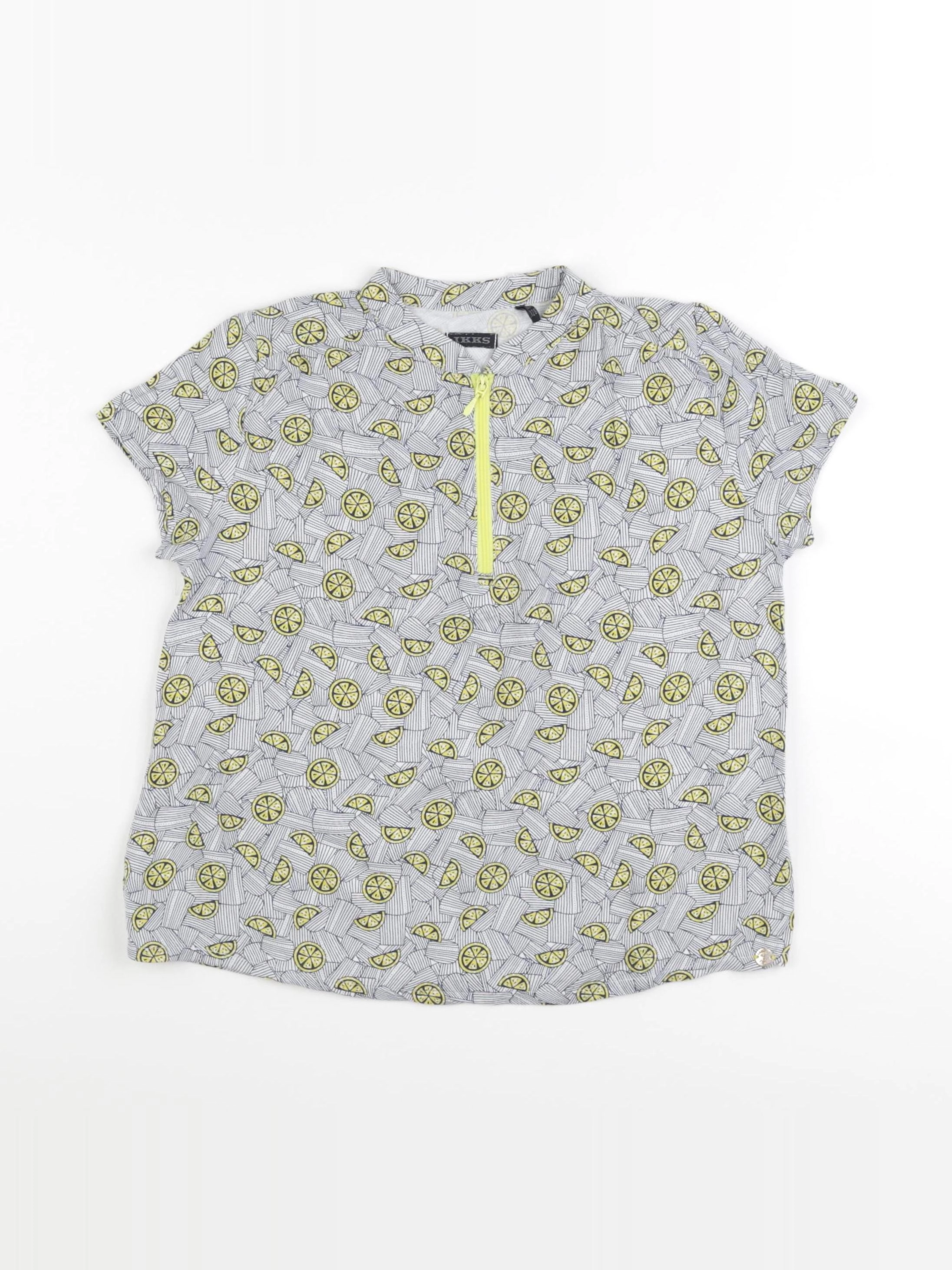 IKKS - blouse bleu, jaune - 8 ans