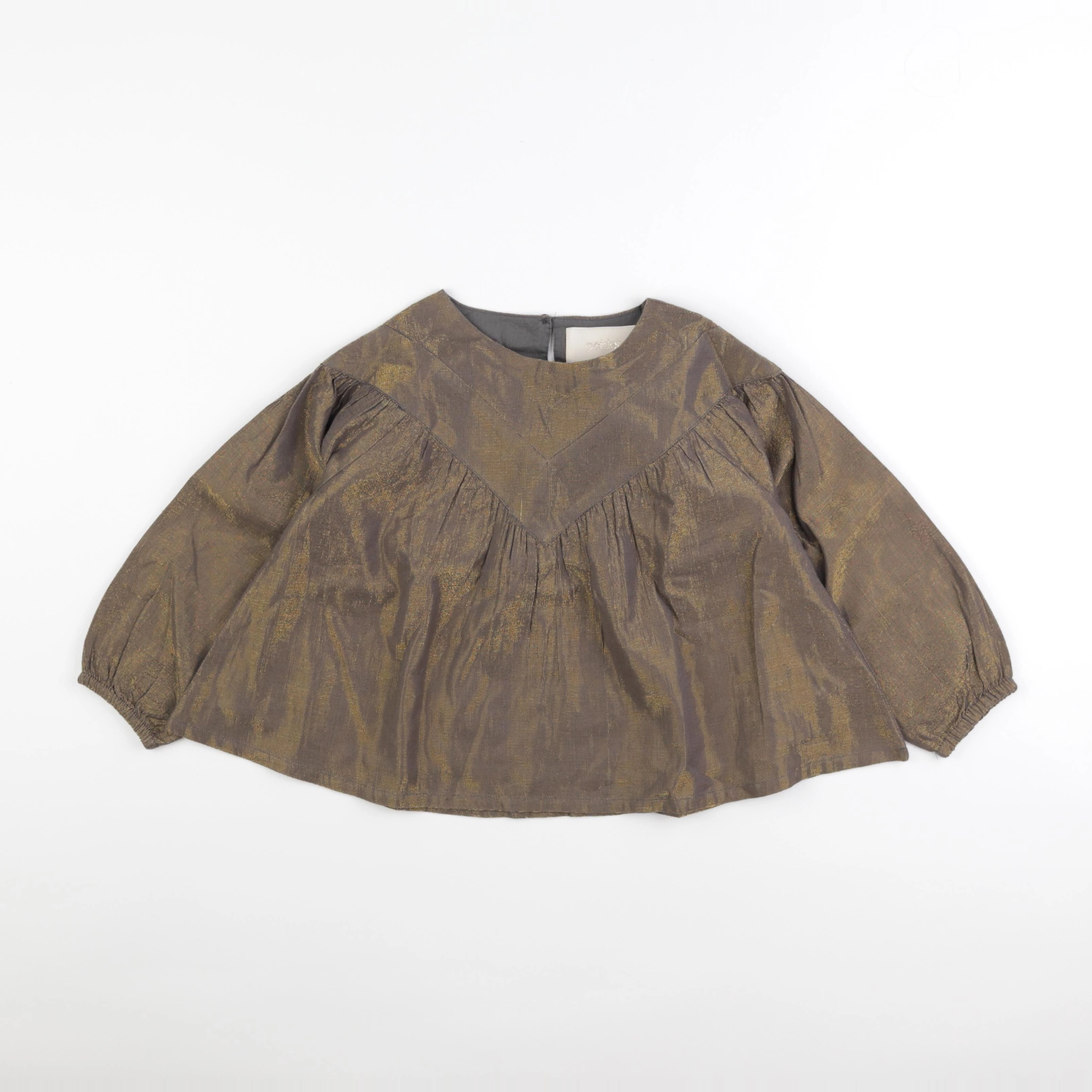 Monoprix - blouse or - 5/6 ans
