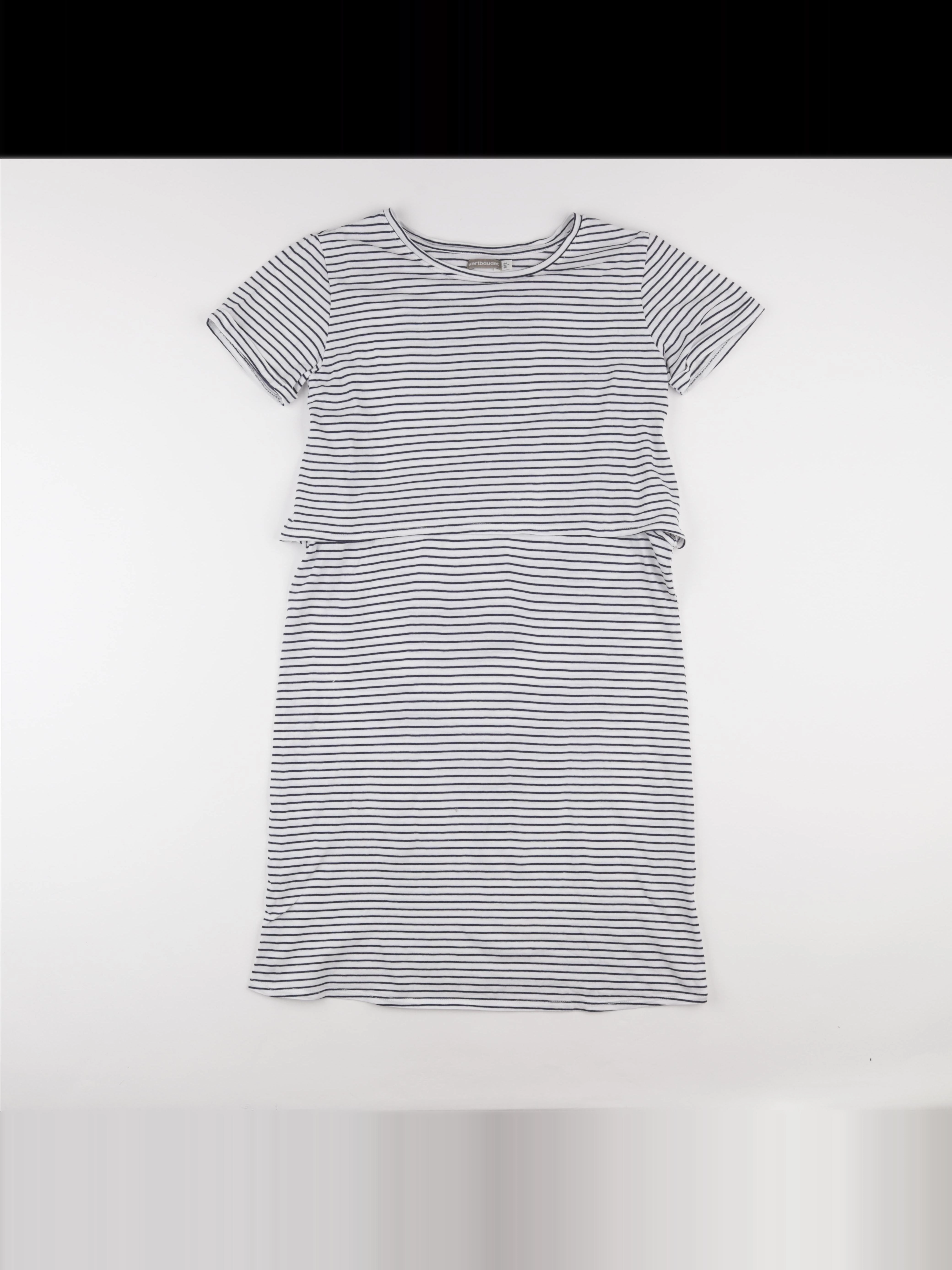 Vertbaudet - robe grossesse, allaitement blanc, bleu - 34 à 36