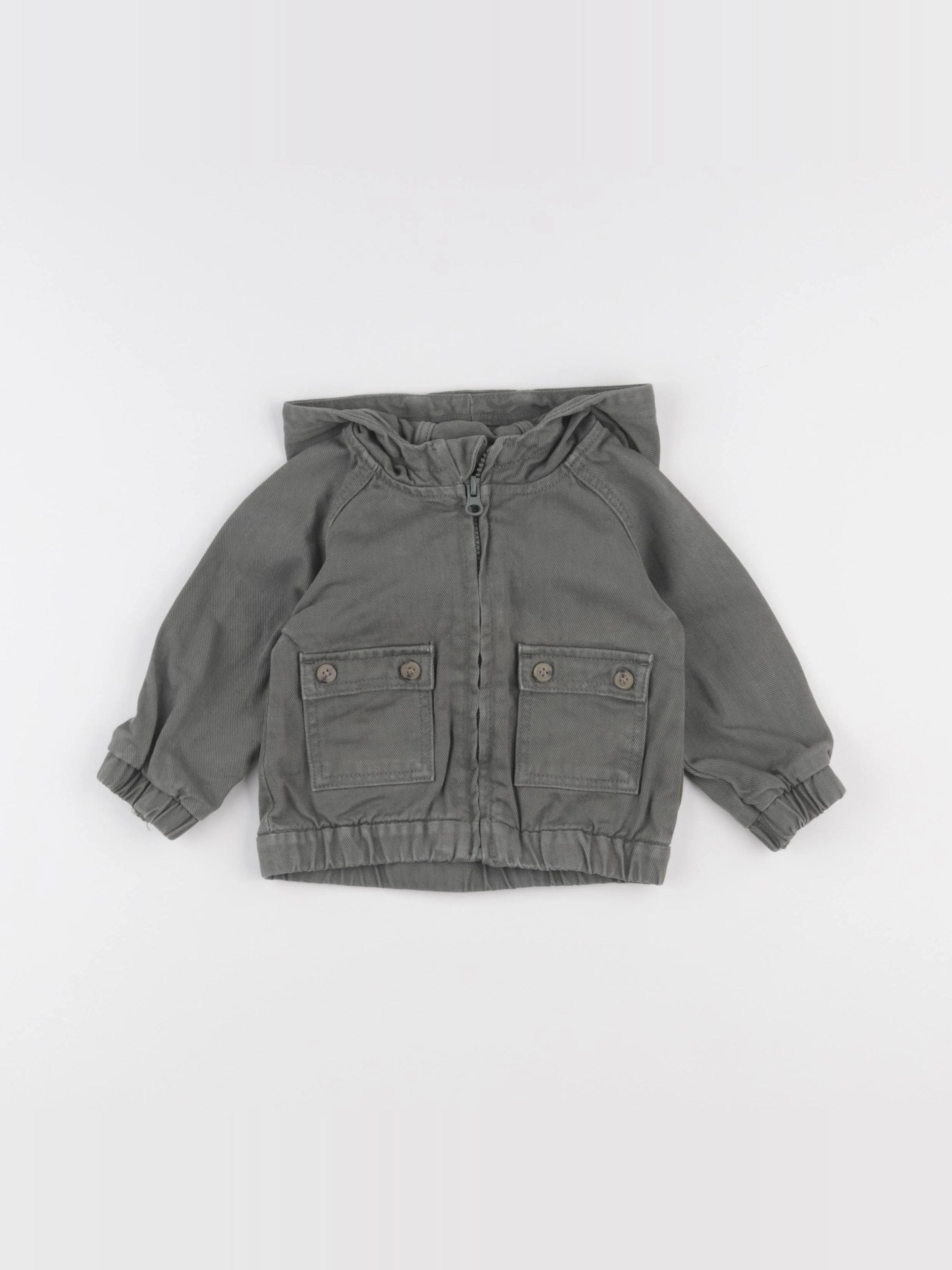 Vertbaudet - veste vert - 12 mois