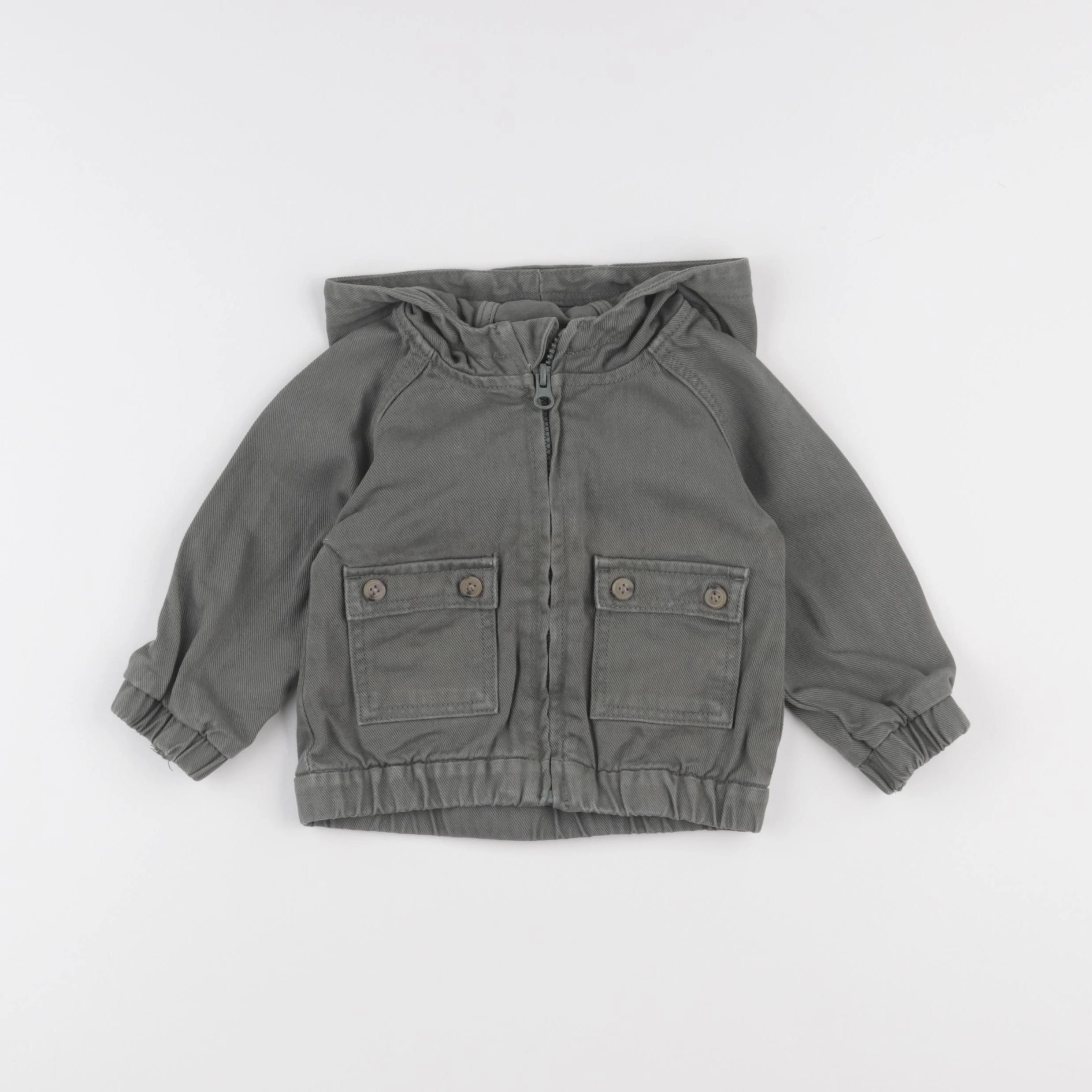 Vertbaudet - veste vert - 12 mois
