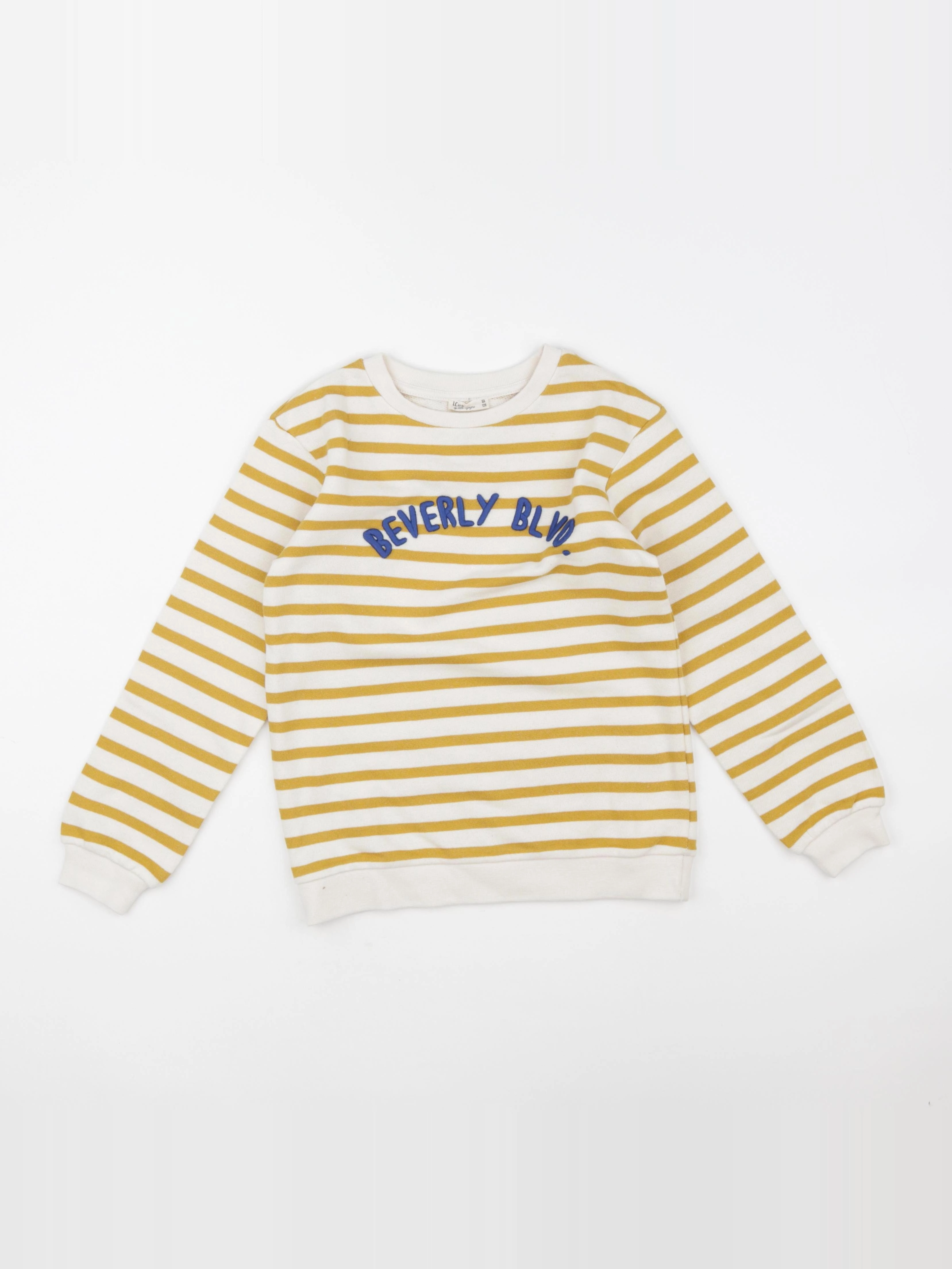 Little Cigogne - pull jaune - 8 ans