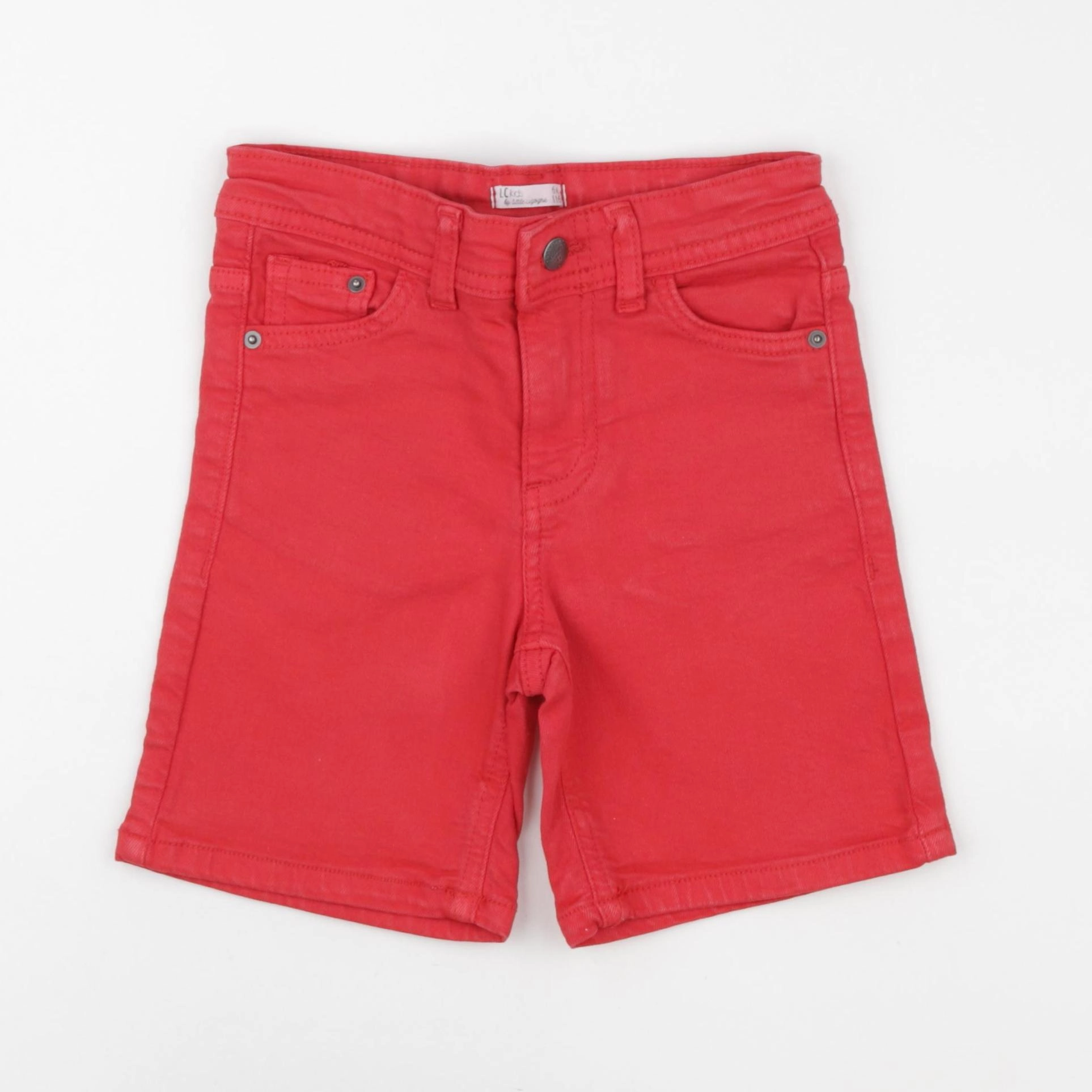 Little Cigogne - pantacourt rouge - 6 ans