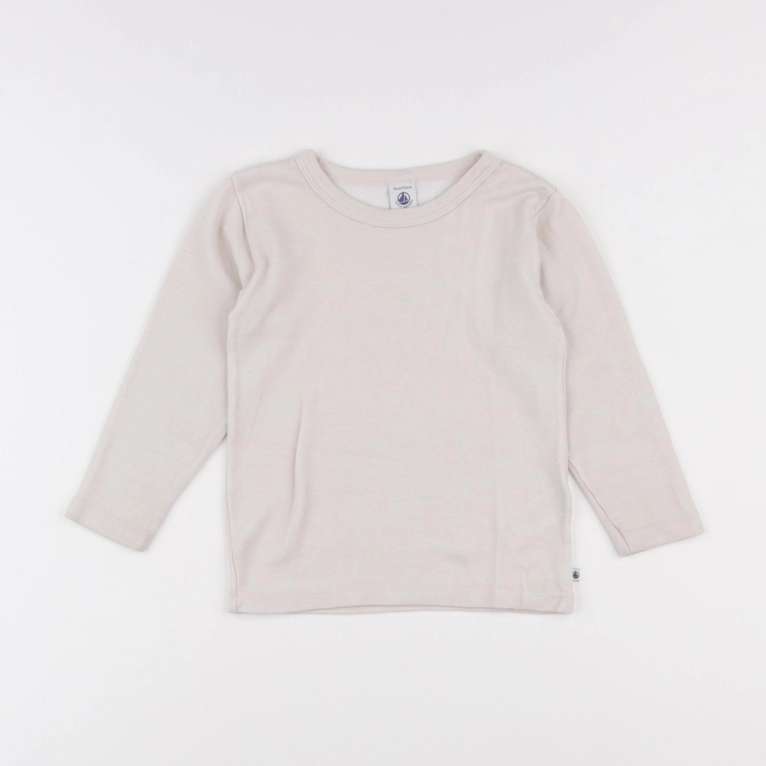 Petit Bateau - tee-shirt beige - 5 ans